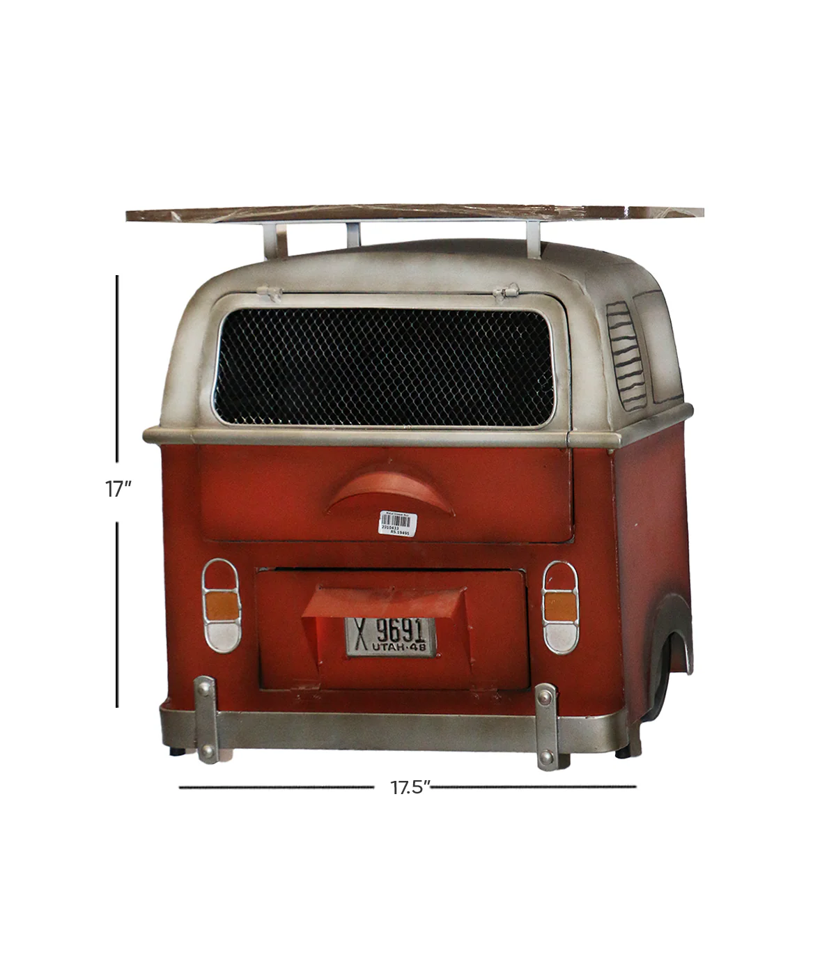 metal wall decor box with shelf bus 17''x17.5'' china 80006 - Image 2
