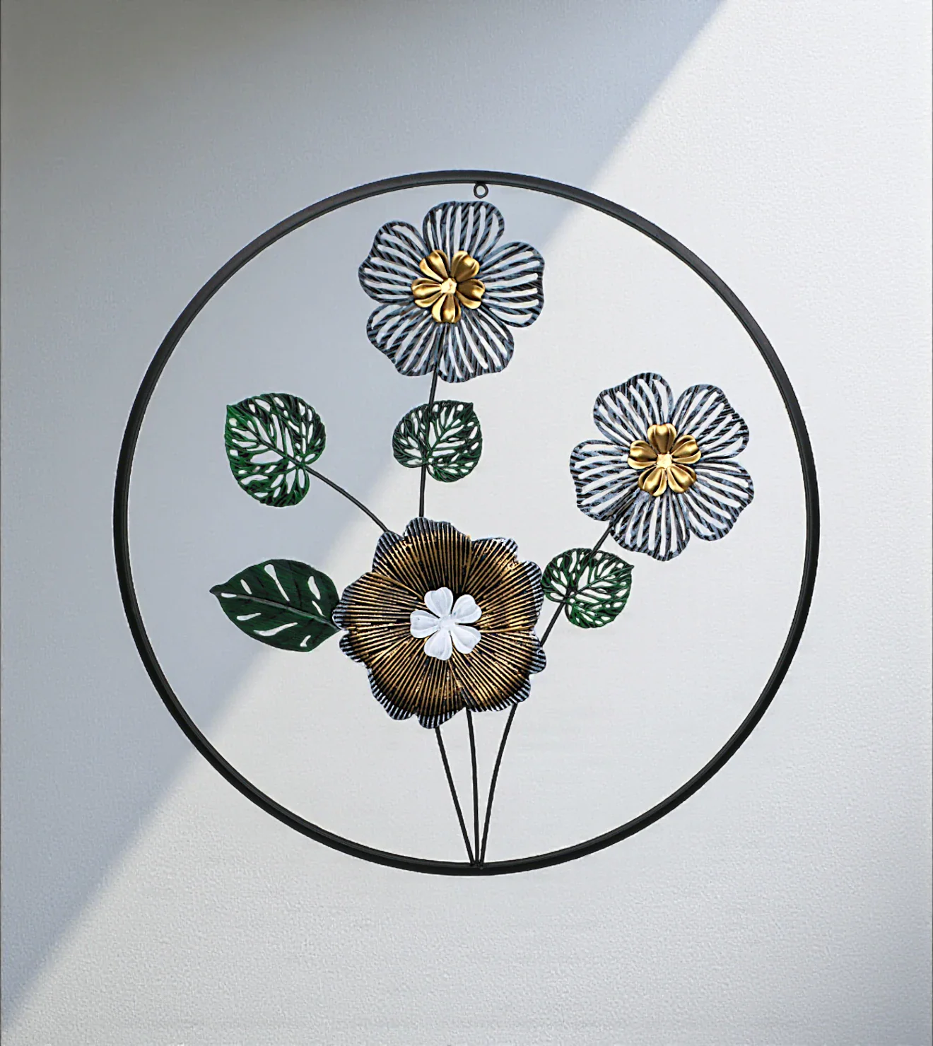 metal wall hanging round large china 23.6x23.6