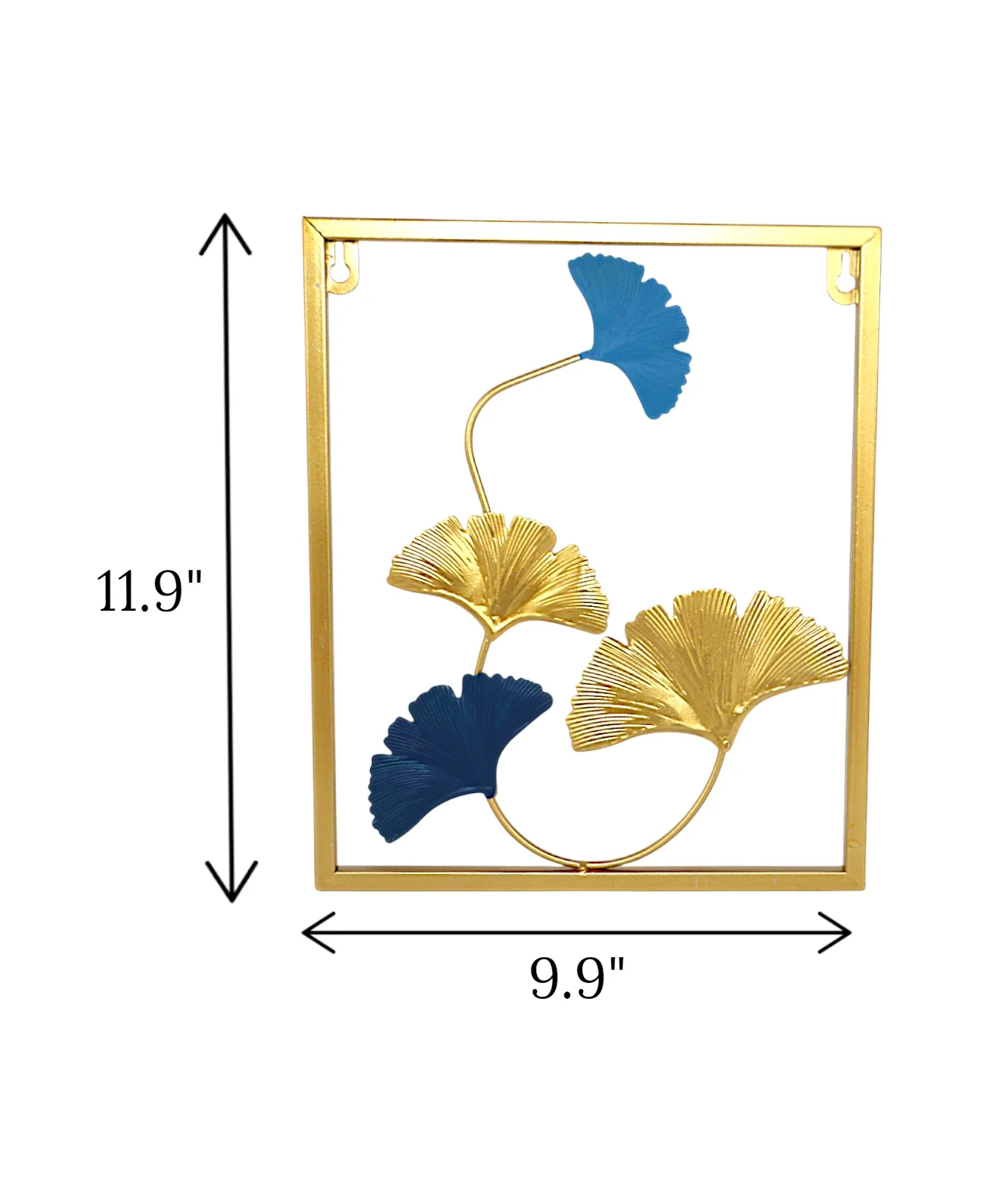 metal wall hanging small 4 leaf china 11.9x9.9 - Image 2