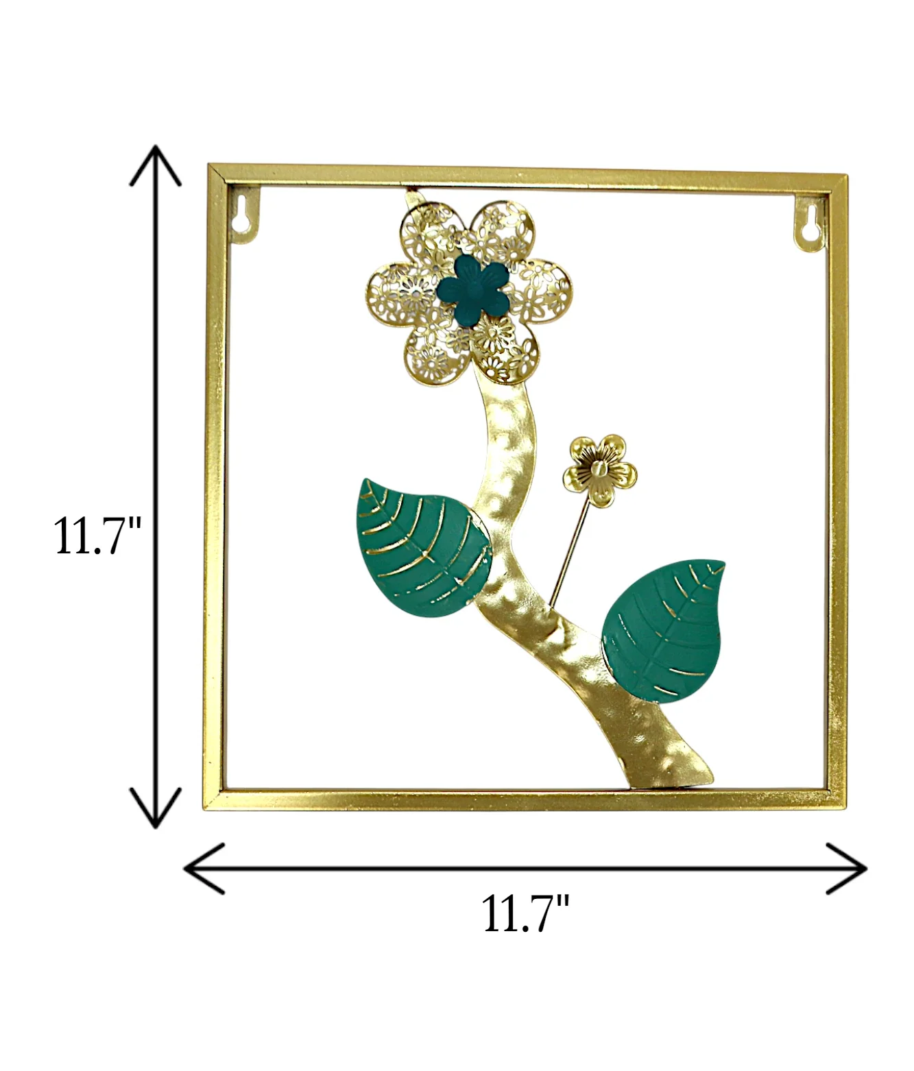 metal wall hanging square golden small china 11.7x11.7 - Image 2