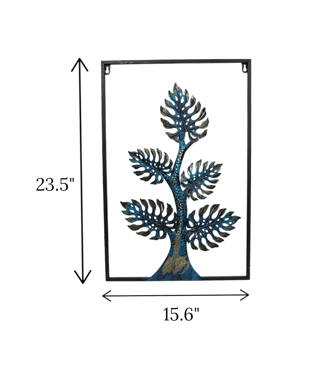metal wall hanging tree black china 23.5x15.6 - Image 2