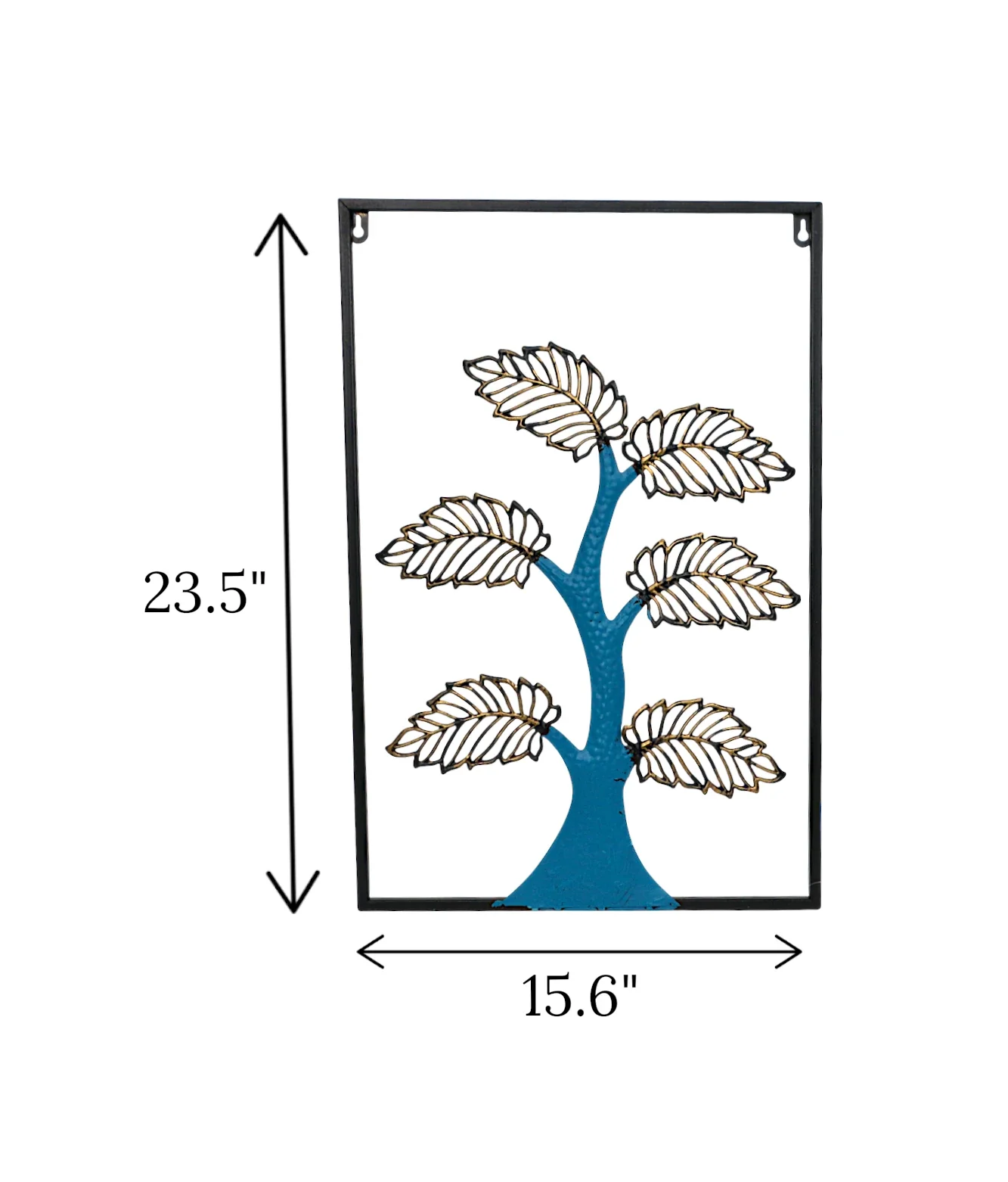 metal wall hanging tree black china 23.5x15.6 - Image 2
