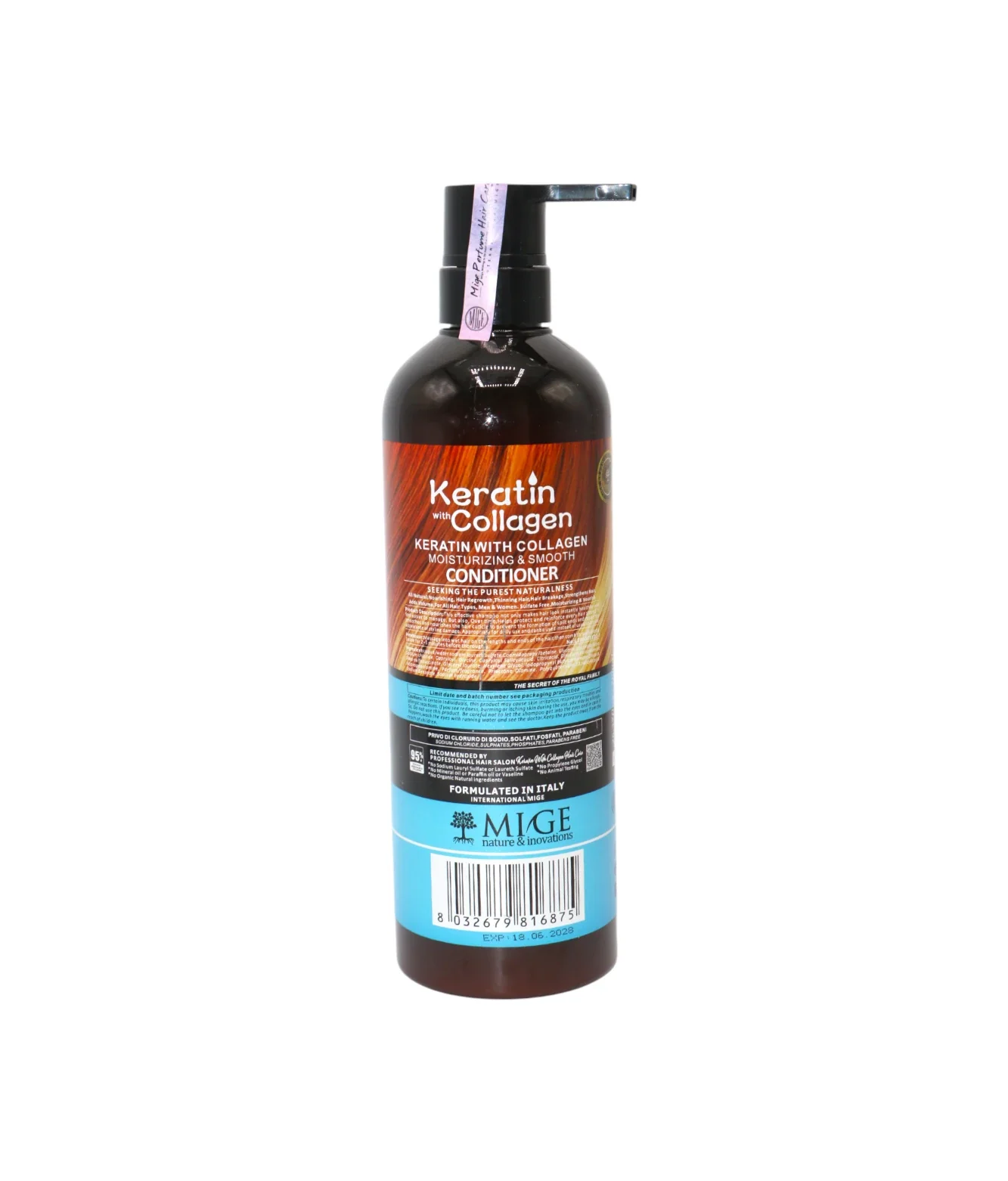 mige keratin conditioner blue 95% 780ml china - Image 2