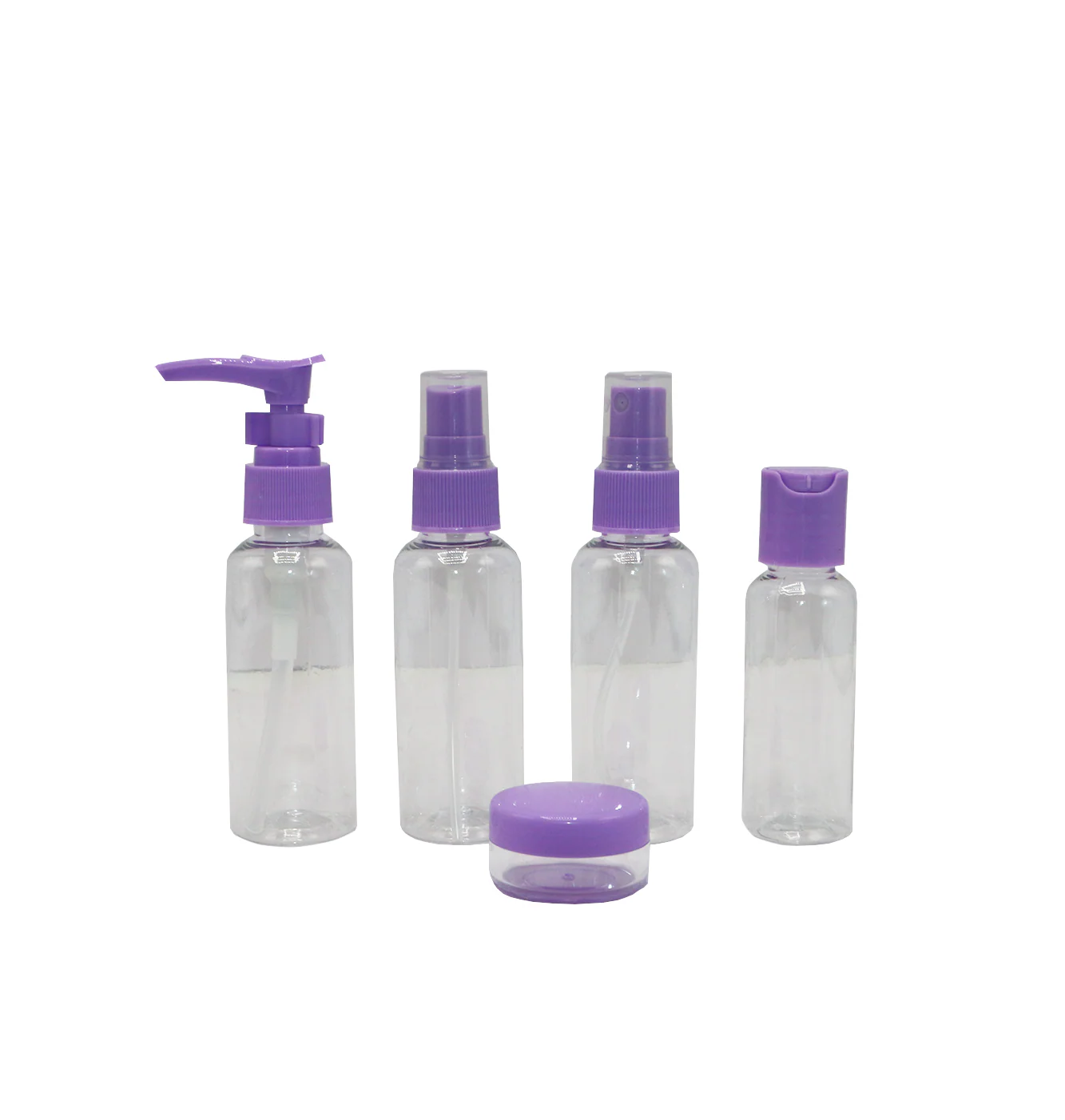 mini travel bottle with mini container 5pc set china 711 - Image 2