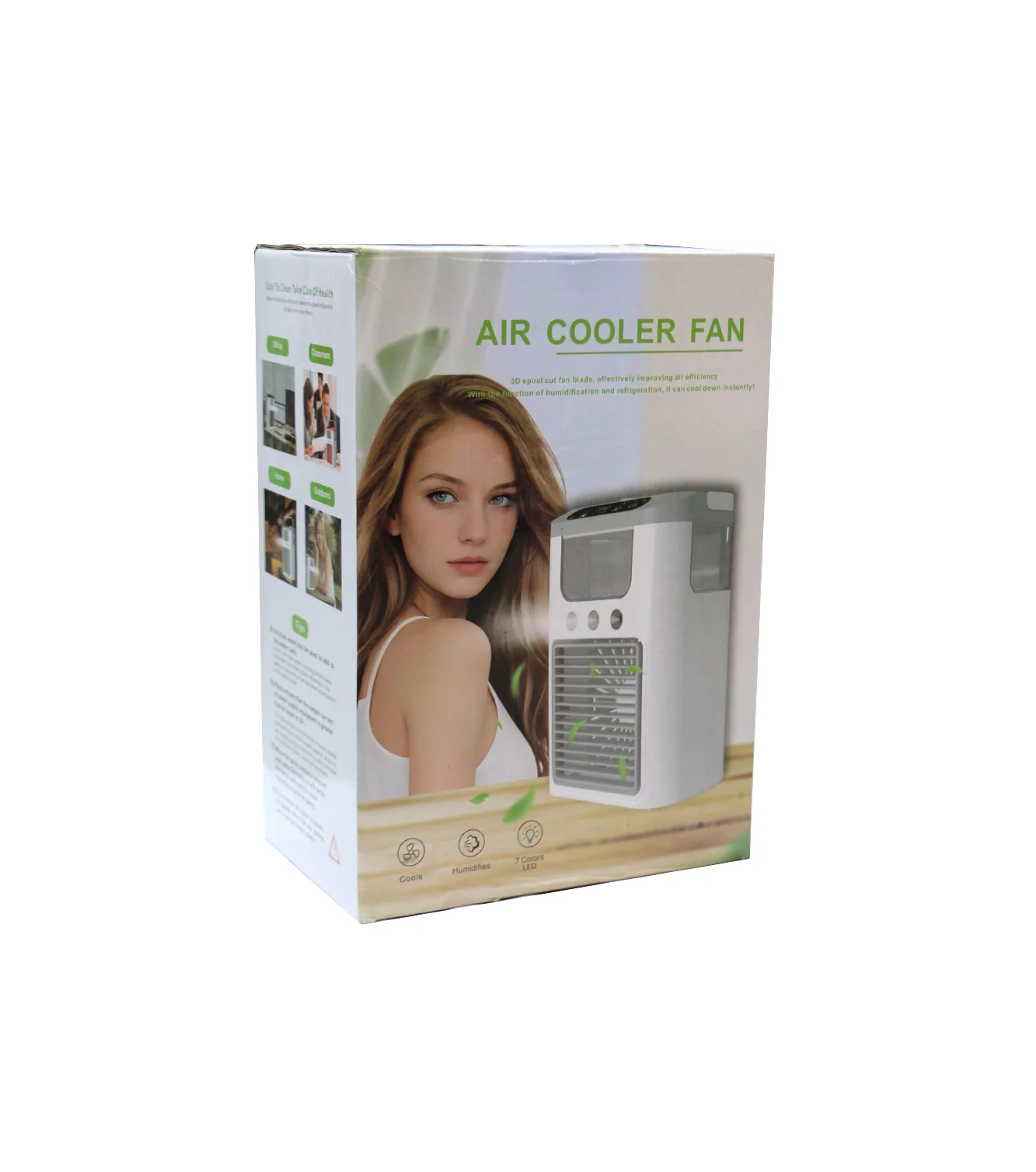 misting charging fan with 7color led lights  china d856 - Image 2