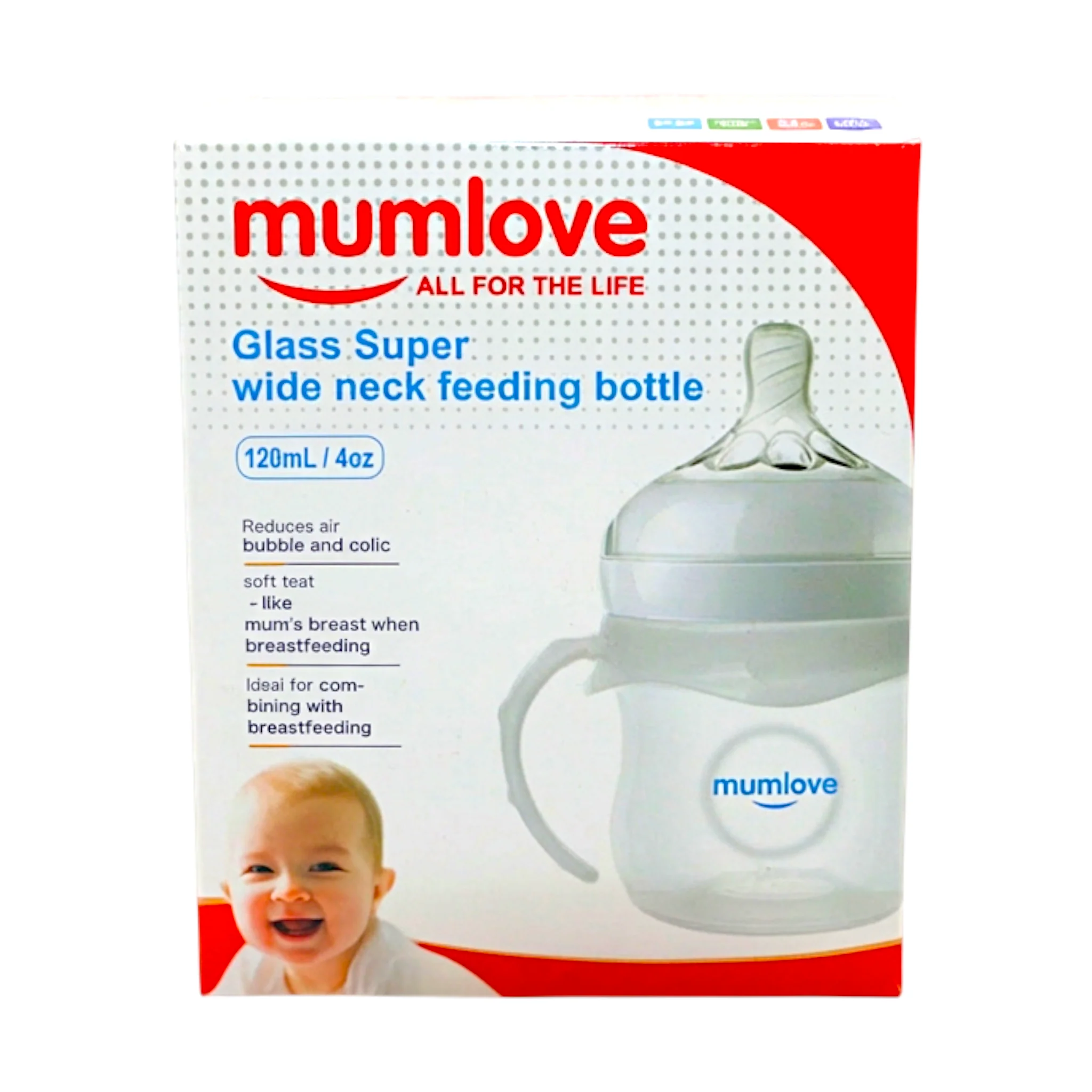 mumlove glass feeder 120ml agb-1-h china - Image 2