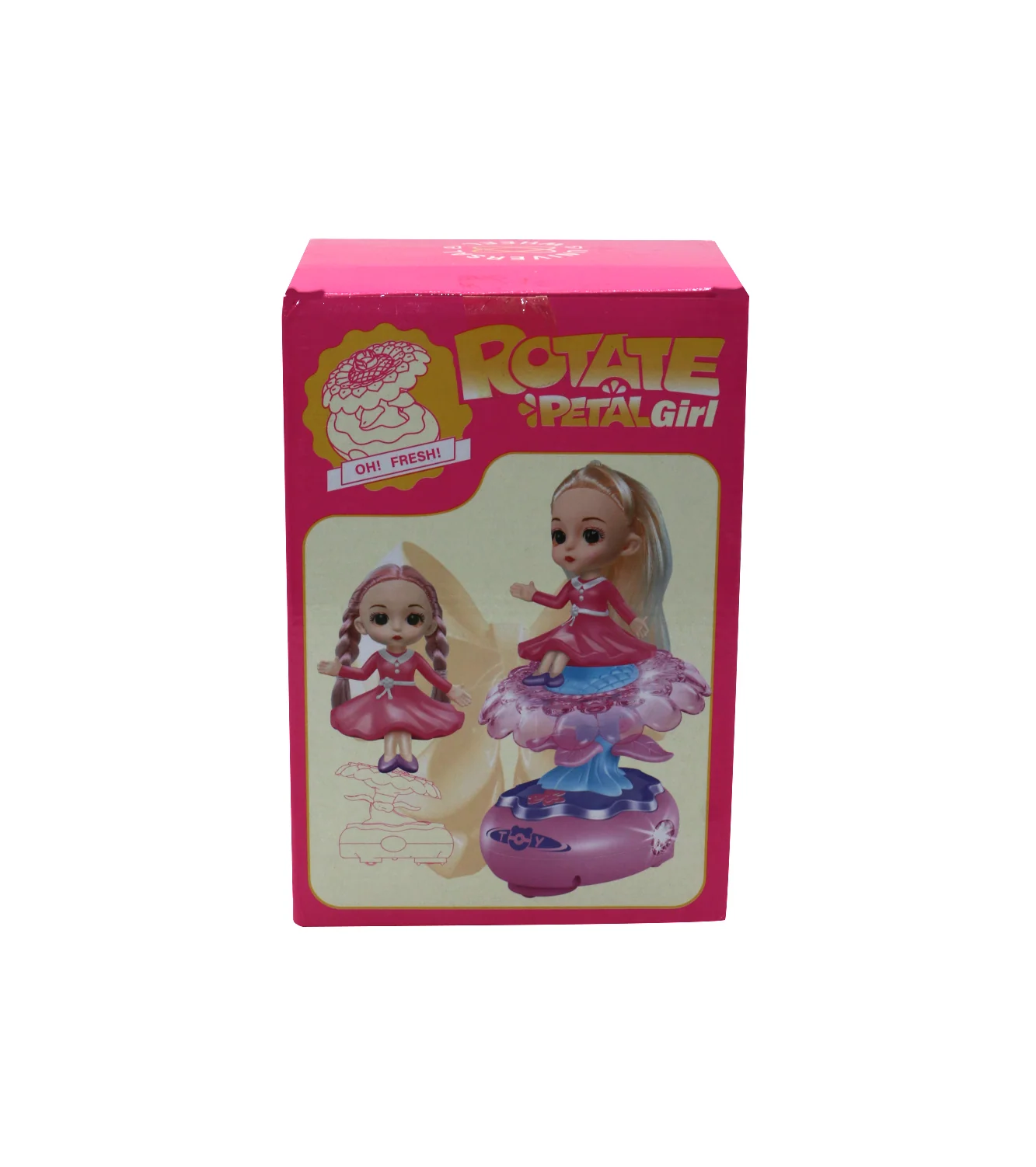 musical doll rotate petal with lights t919 - Image 2