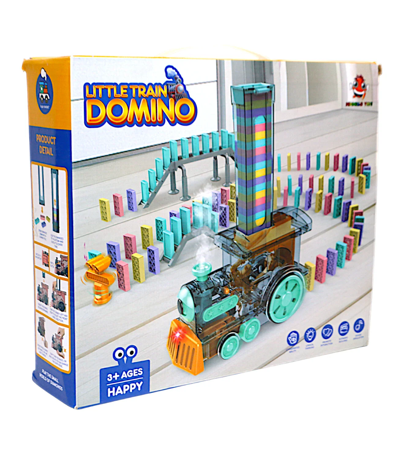 musical domino train engine with light & spray 2018b - Image 2