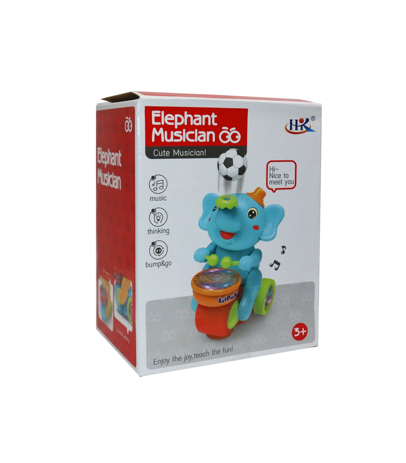 musical elephant with football t329 - Image 2
