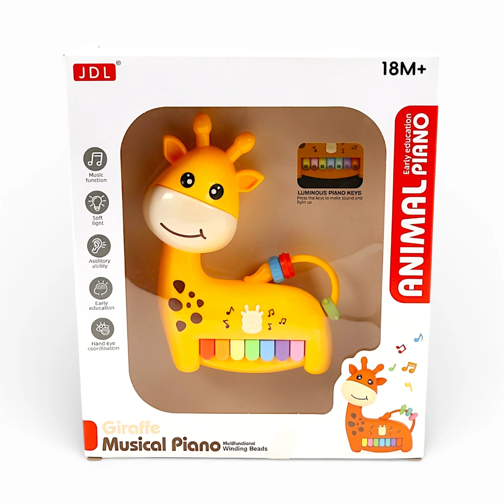 musical giraffe piano with lights 13.7x4.7x17.7cm china - Image 2
