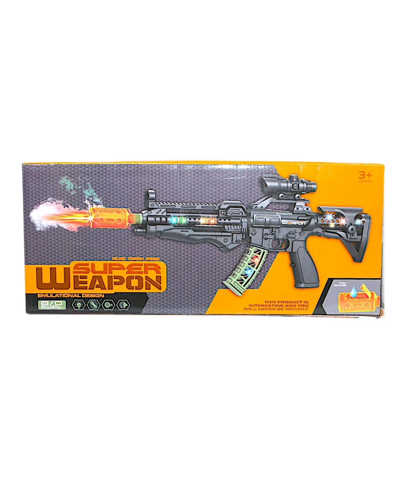 musical gun with lights & spray - Image 2