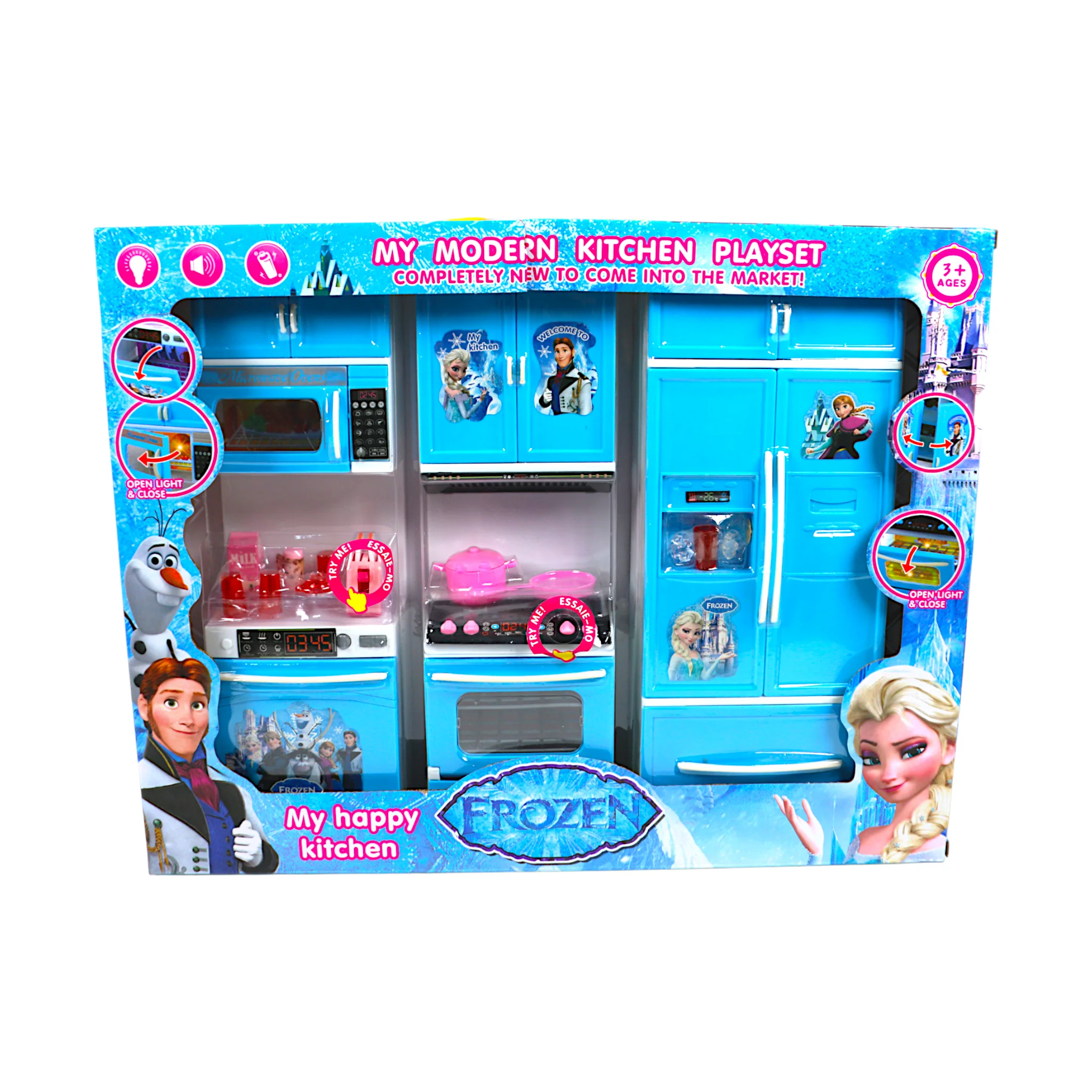 musical kitchen set frozen with lights china - Image 2
