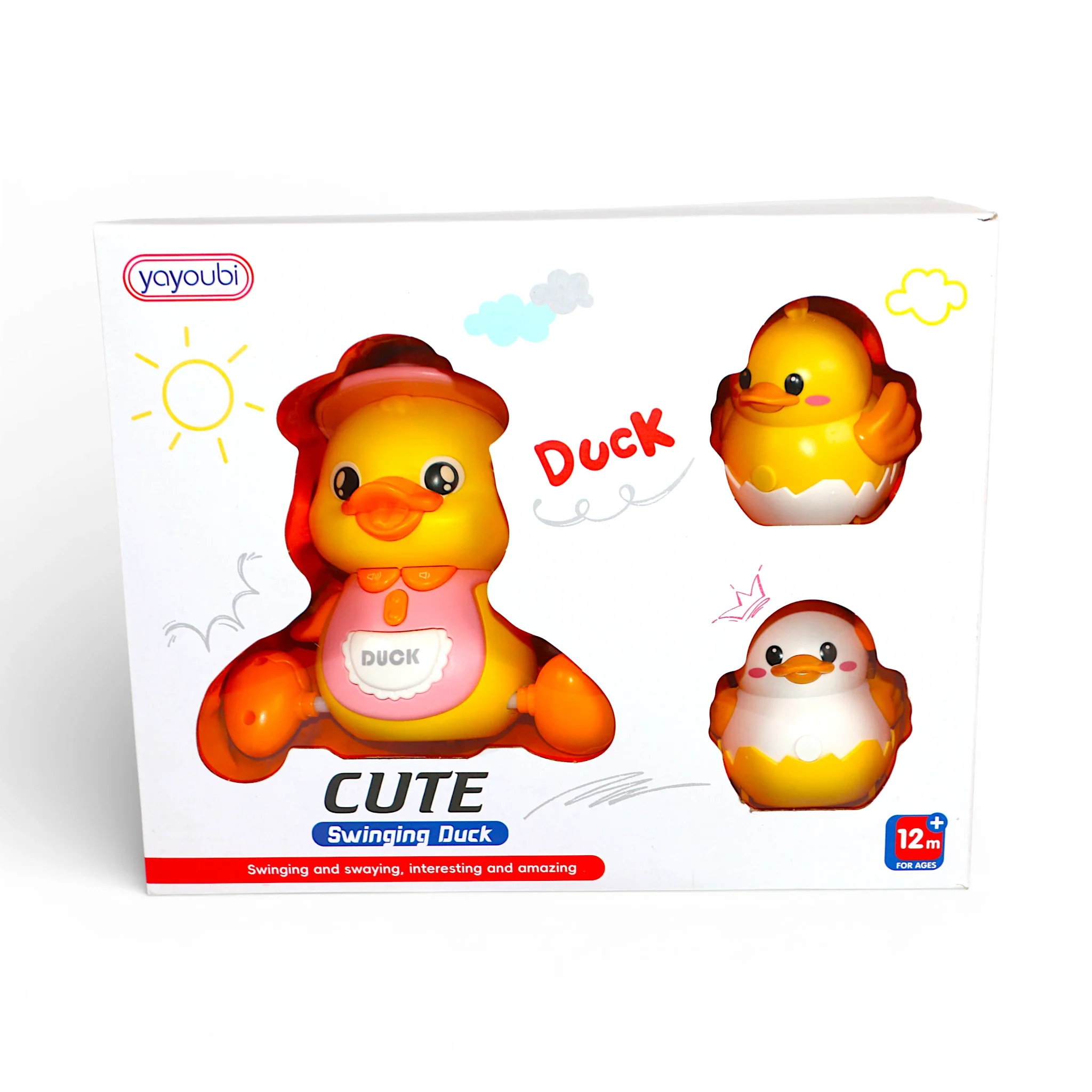 musical magnetic swinging duck with ducklings china - Image 2