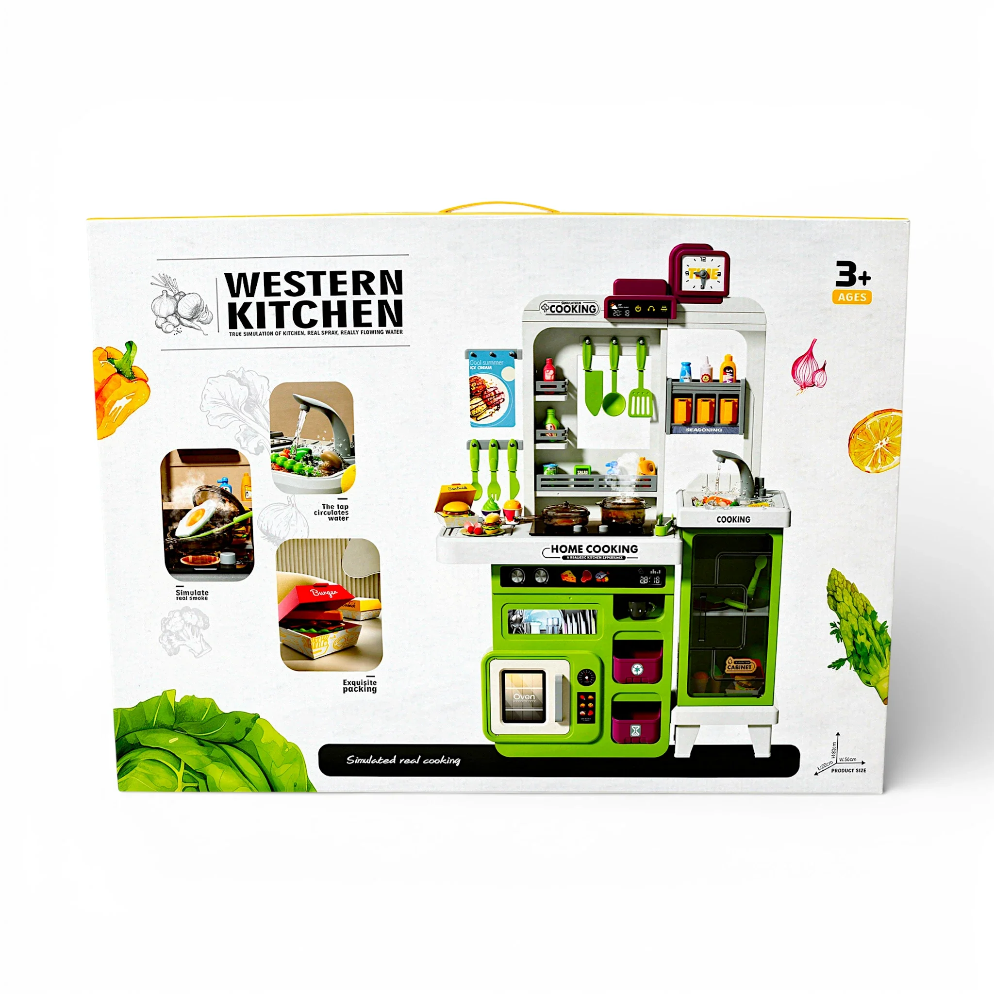 musical spraying kitchen set 68pc with running water 20x56x82cm china - Image 2