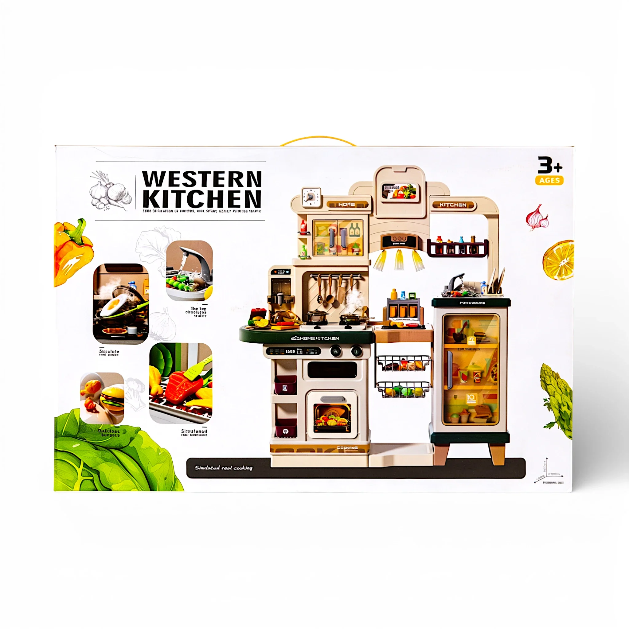musical spraying kitchen set 93pc with water function 28x102x112cm china - Image 2