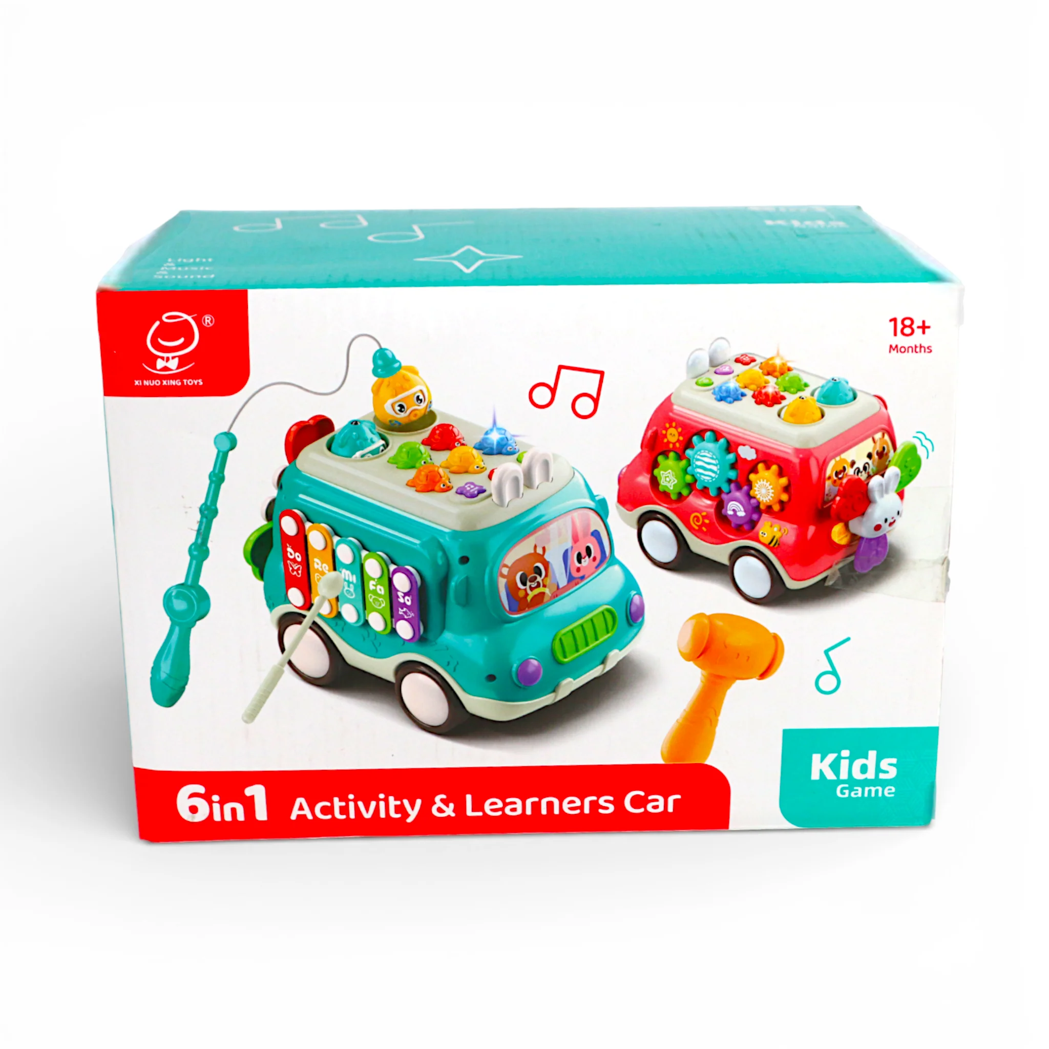 musical xylophone van 5keys 6in1 activity & learning t535 china - Image 2