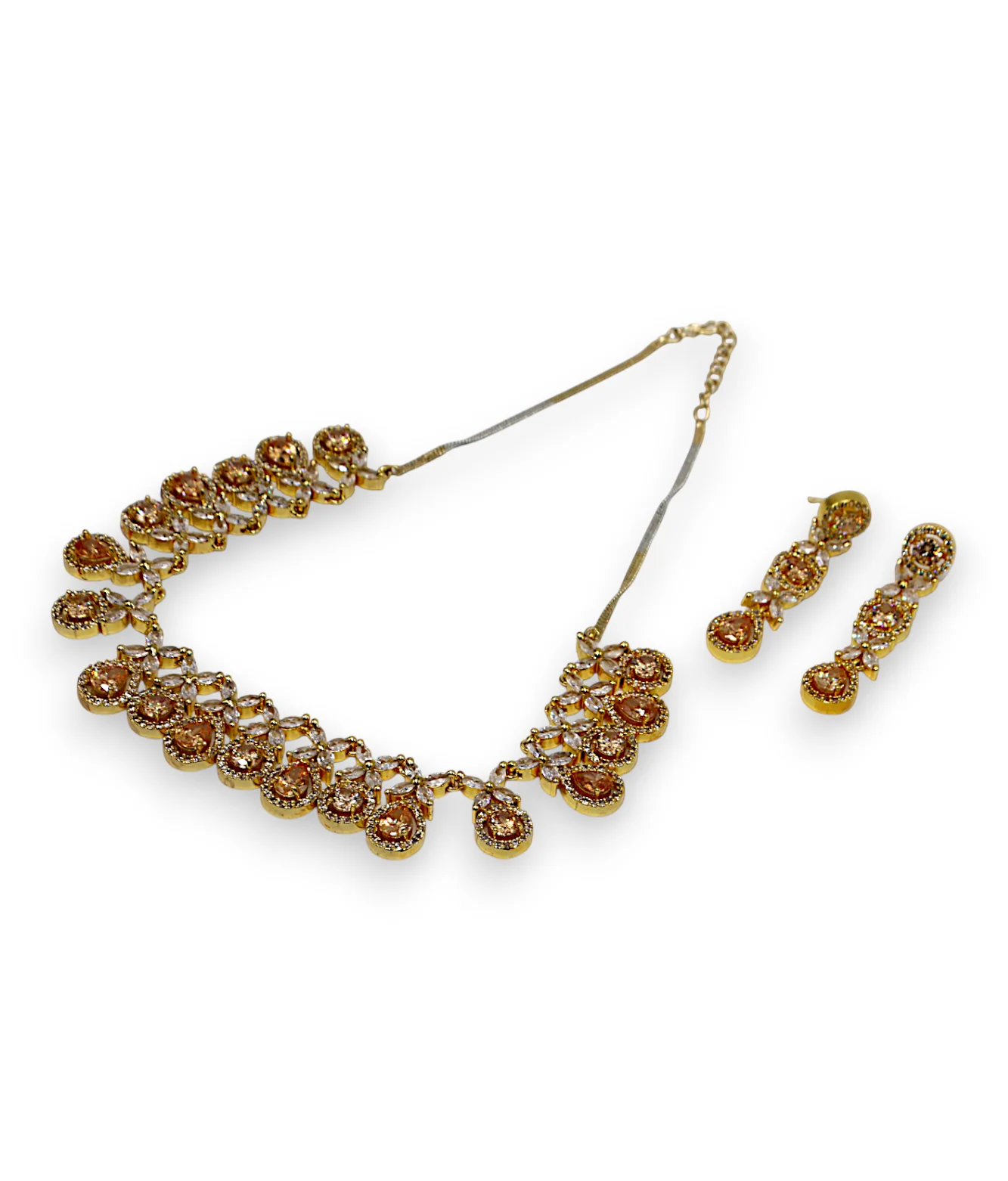 necklace set golden polki choker - Image 2