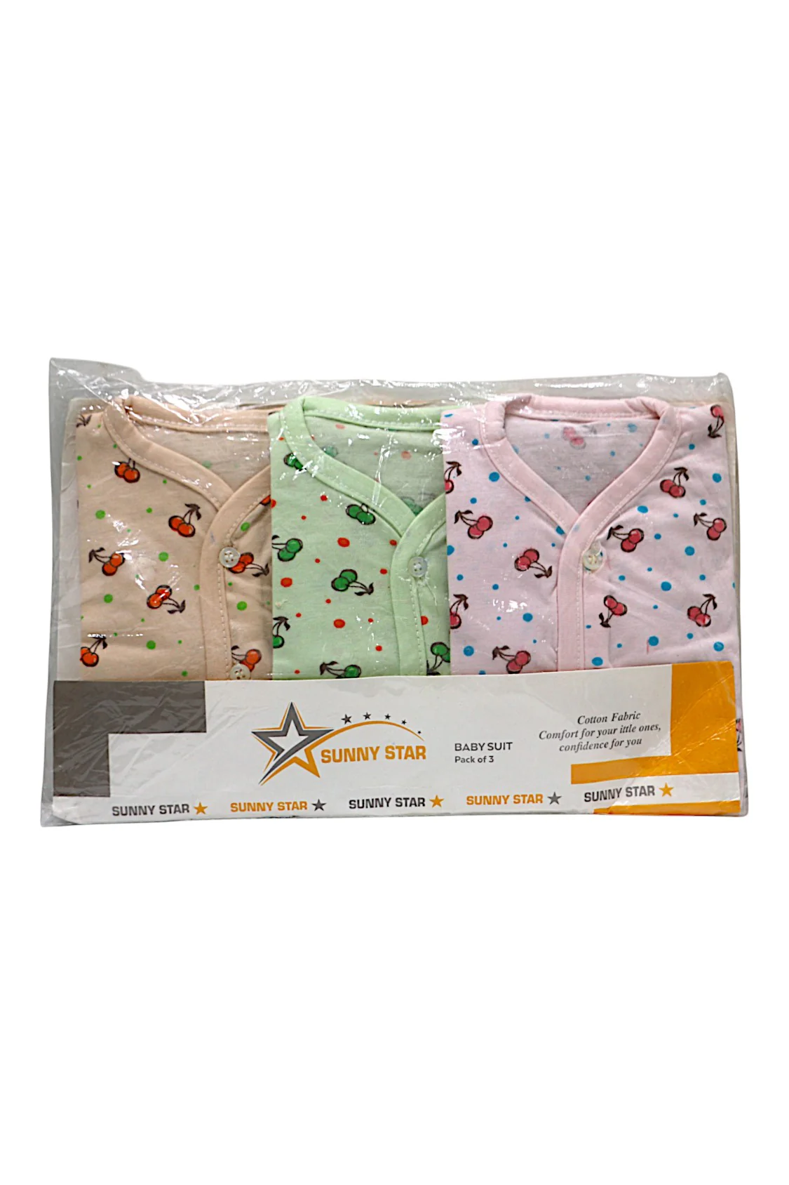 sunny star baby suit 3pc - Image 2