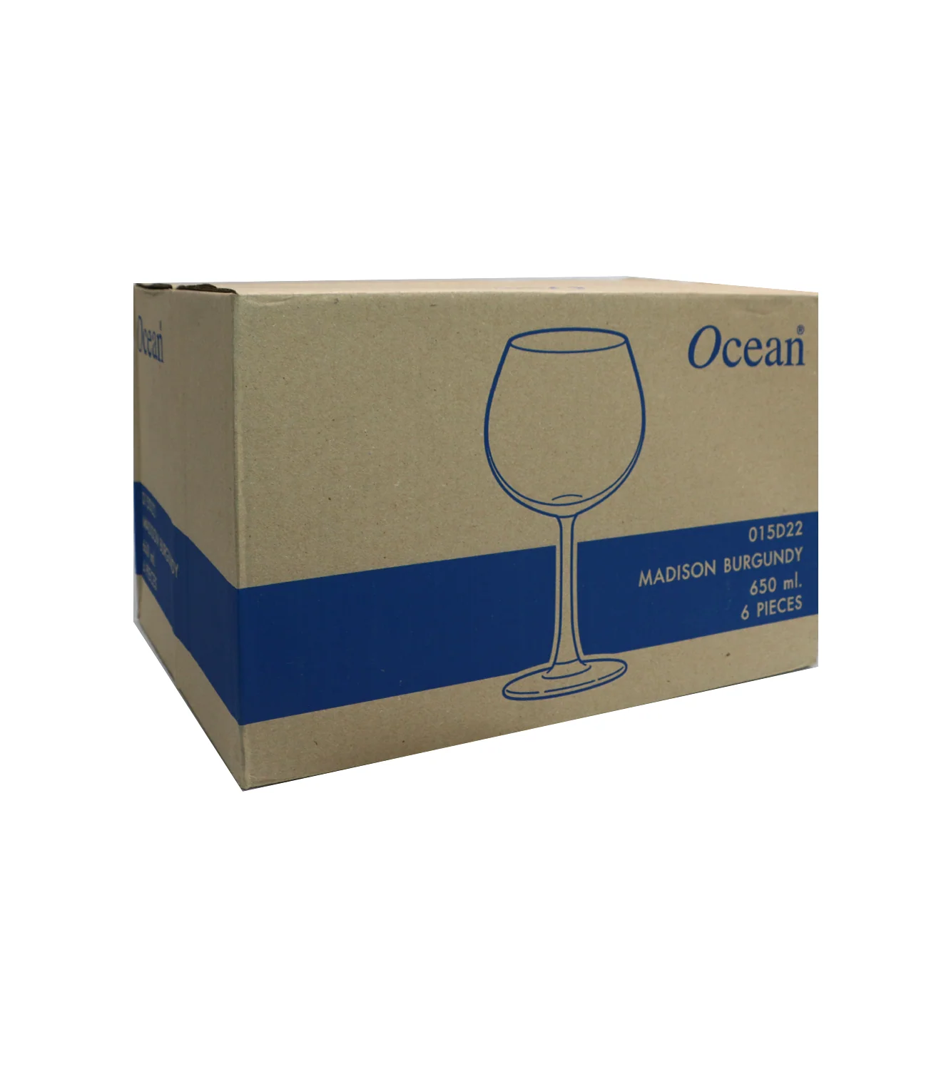 ocean wine glass 6pc china 015d22 - Image 3