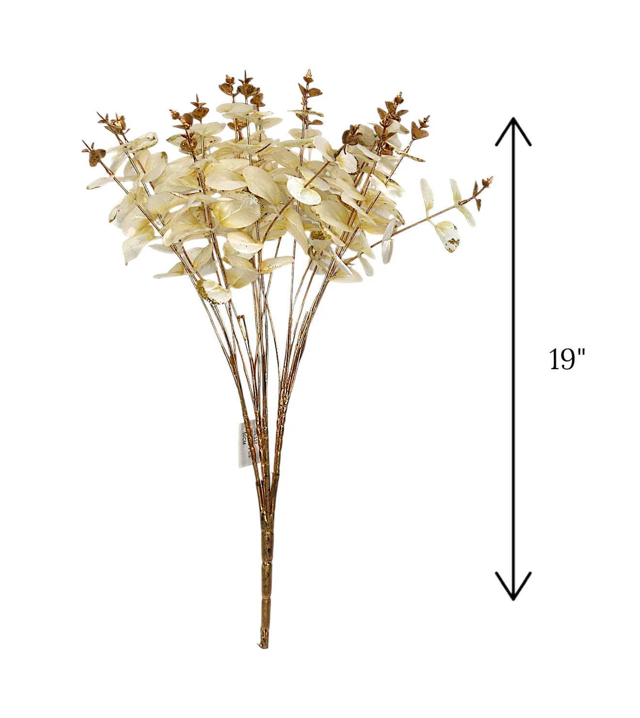 off white artifical leaf bunch 19" china - Image 2