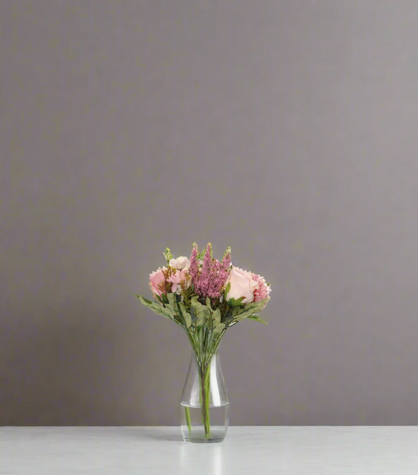 pink mix flower bunch 12'' china 876-46
