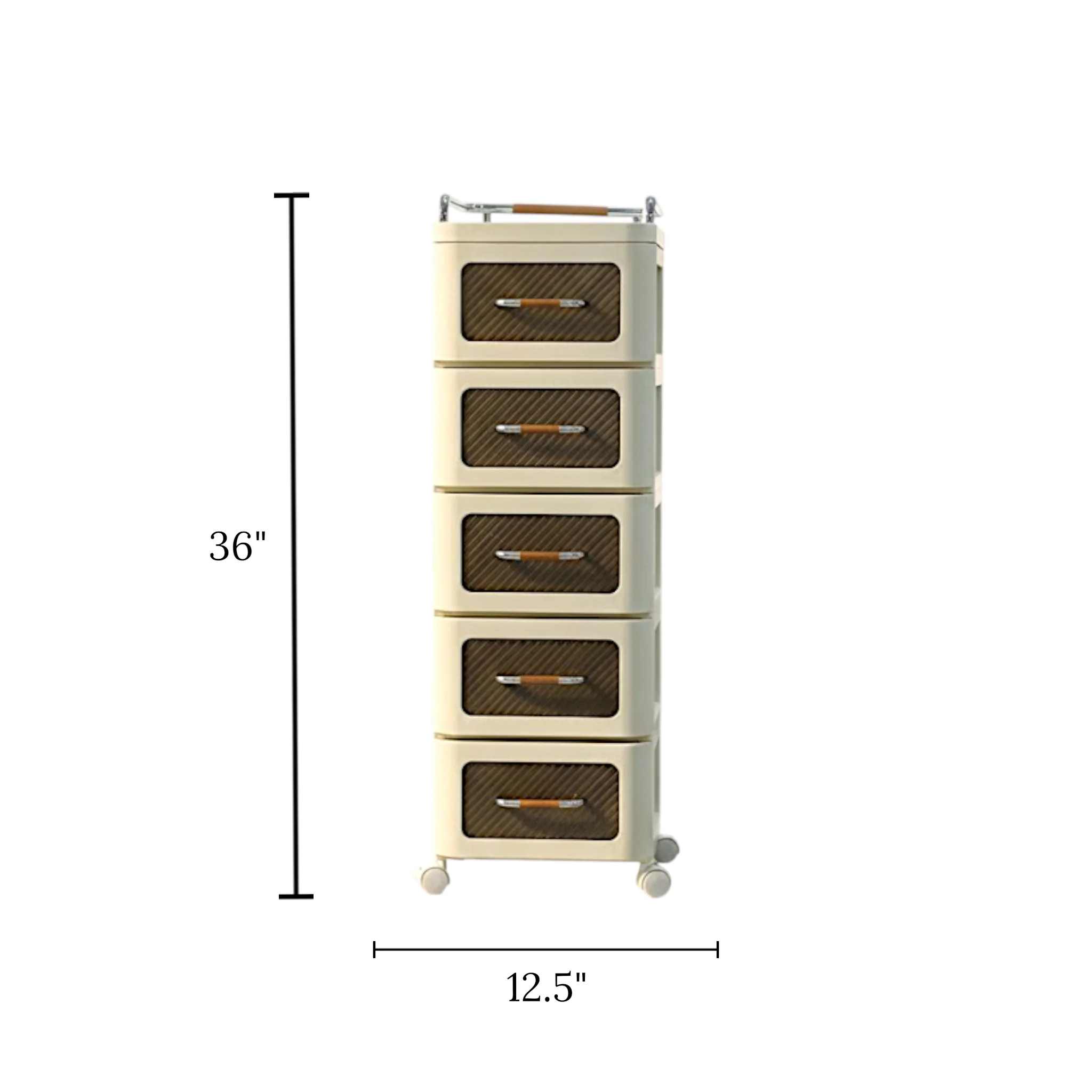 round corner storage drawer with wheels china 7285-5 - Image 2
