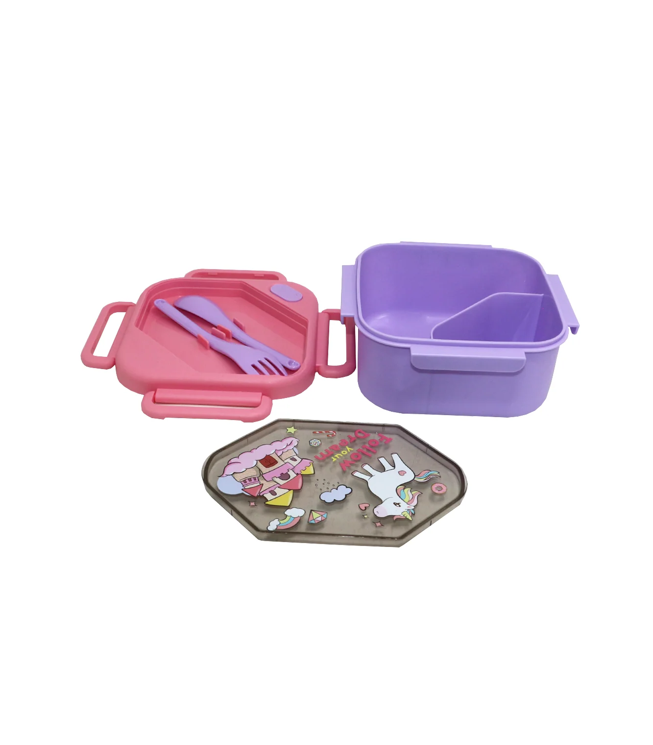 plastic lunch box 1l china 3830 - Image 2