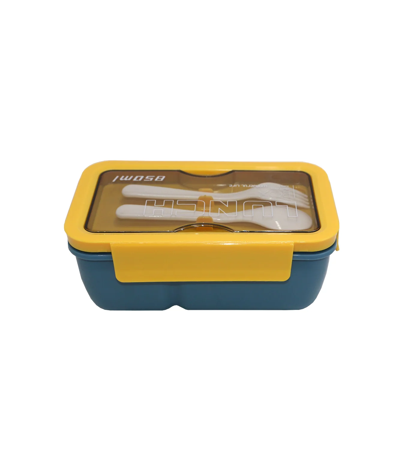 plastic lunch box 850ml china 1216-1 - Image 3