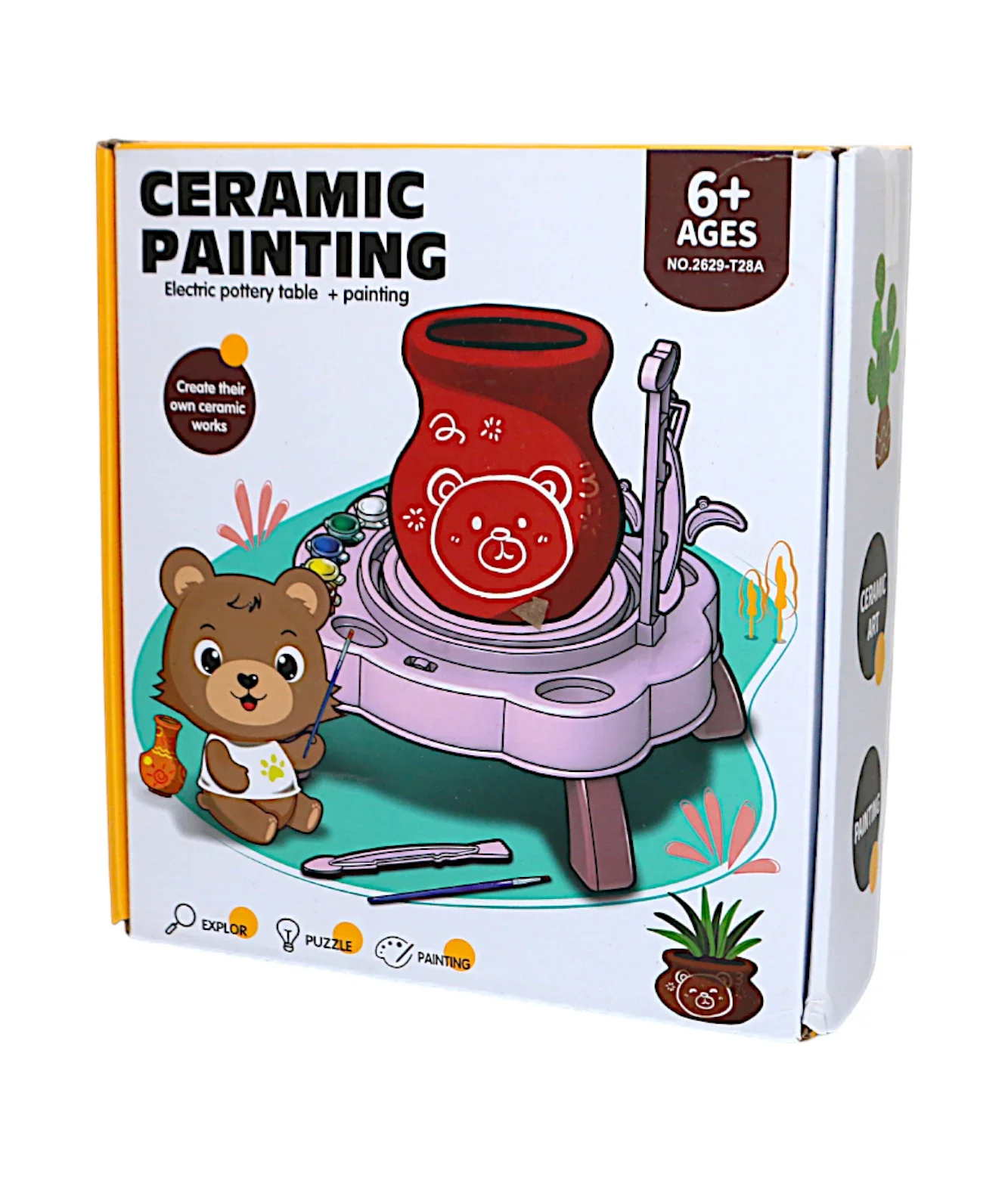 pottery wheel ceramic painting t243 - Image 2