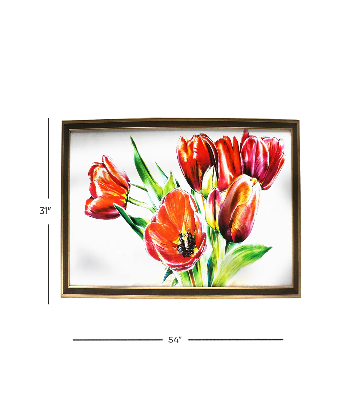 printed card frame scenery 31x54cm china d852 - Image 4