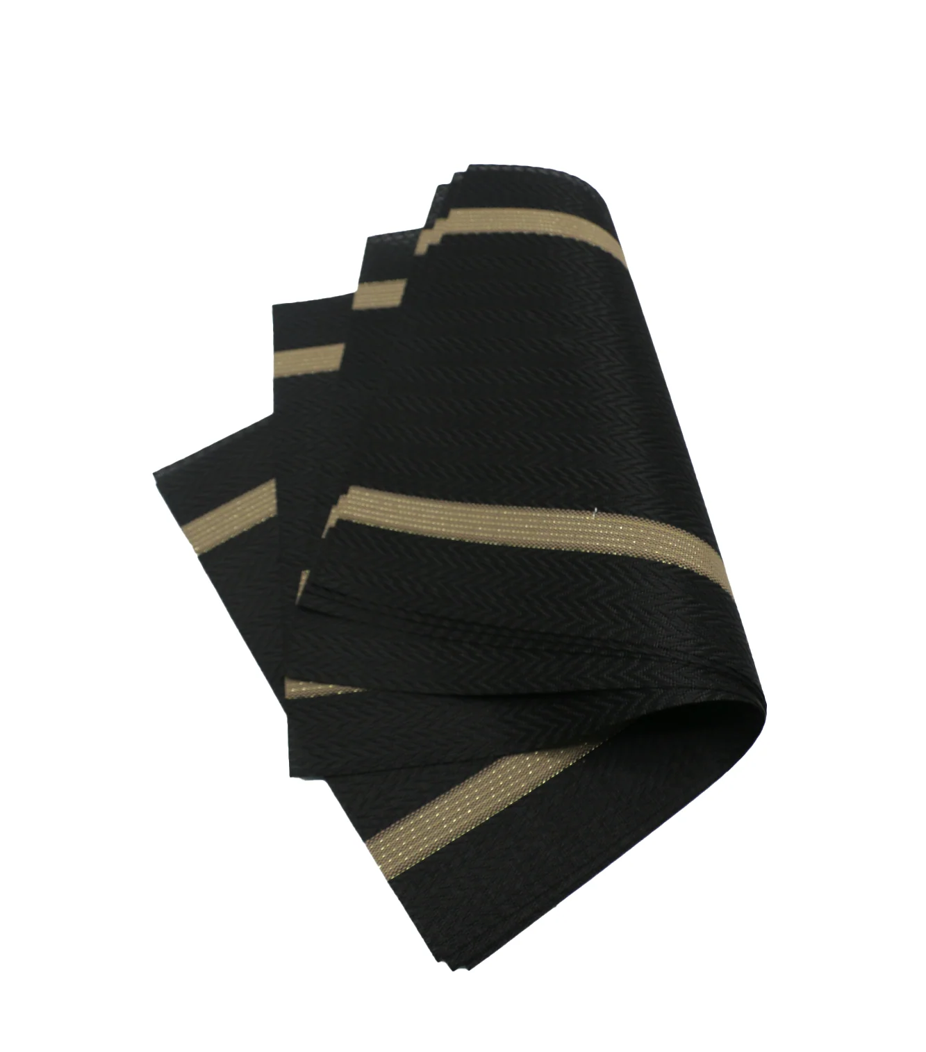 pvc table mat 1pc 45x12cm black & golden lines china d029 - Image 2