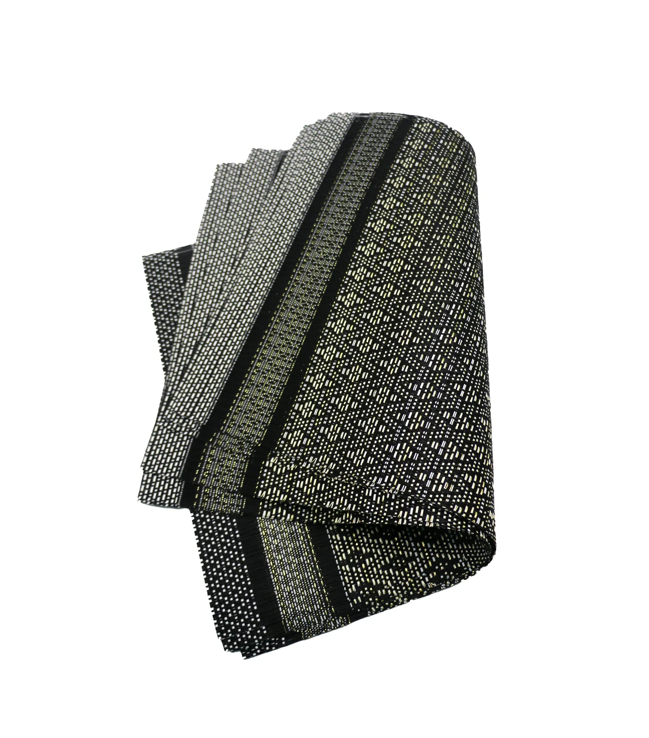 pvc table mat 1pc 45x12cm black & golden shade china d032 - Image 2