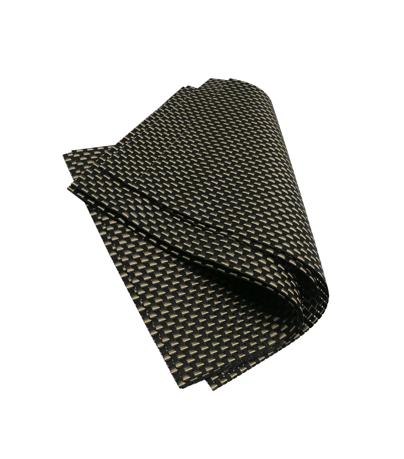 pvc table mat 1pc 45x12cm black & golden shade china d038 - Image 2