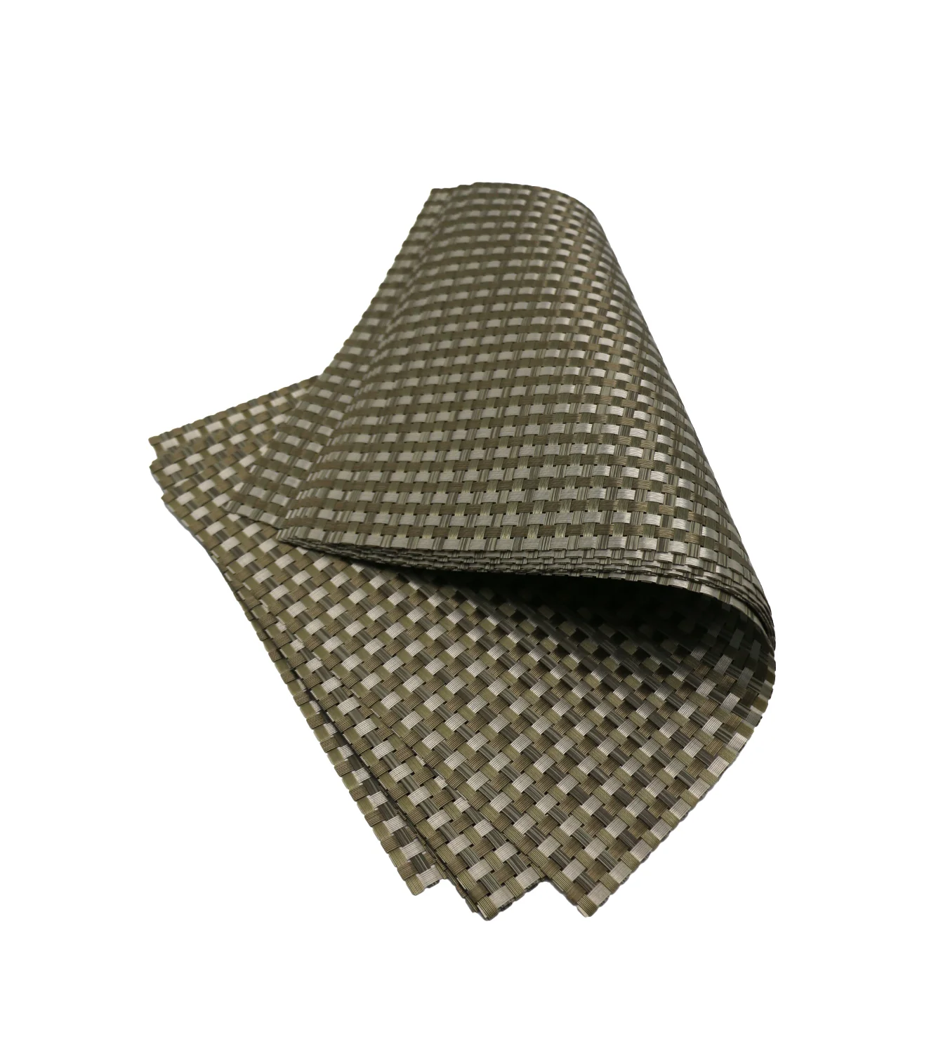 pvc table mat 1pc 45x12cm of white & green shade china d039 - Image 2