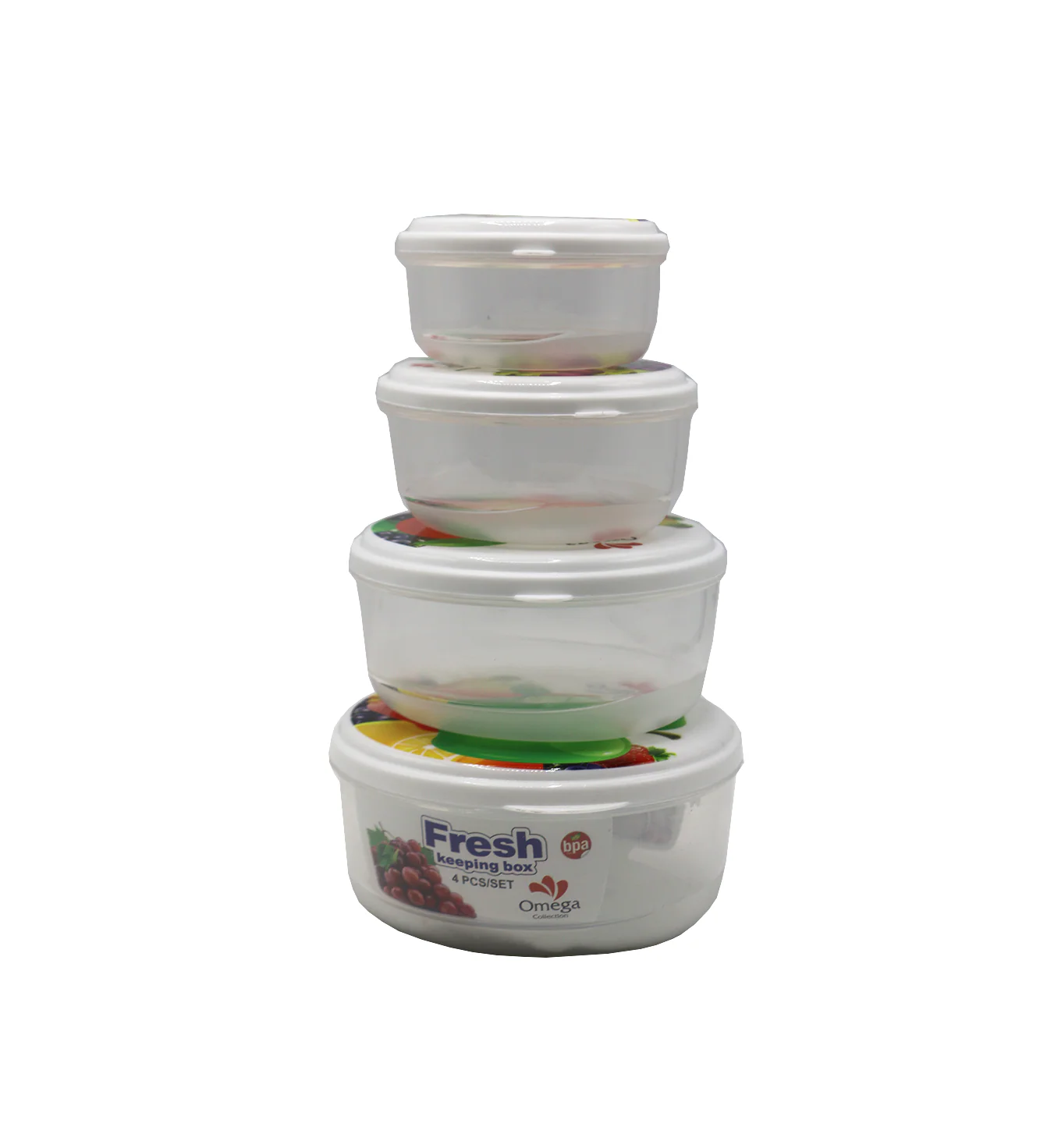 plastic box 4in1 small round pak fresh keeping - Image 2