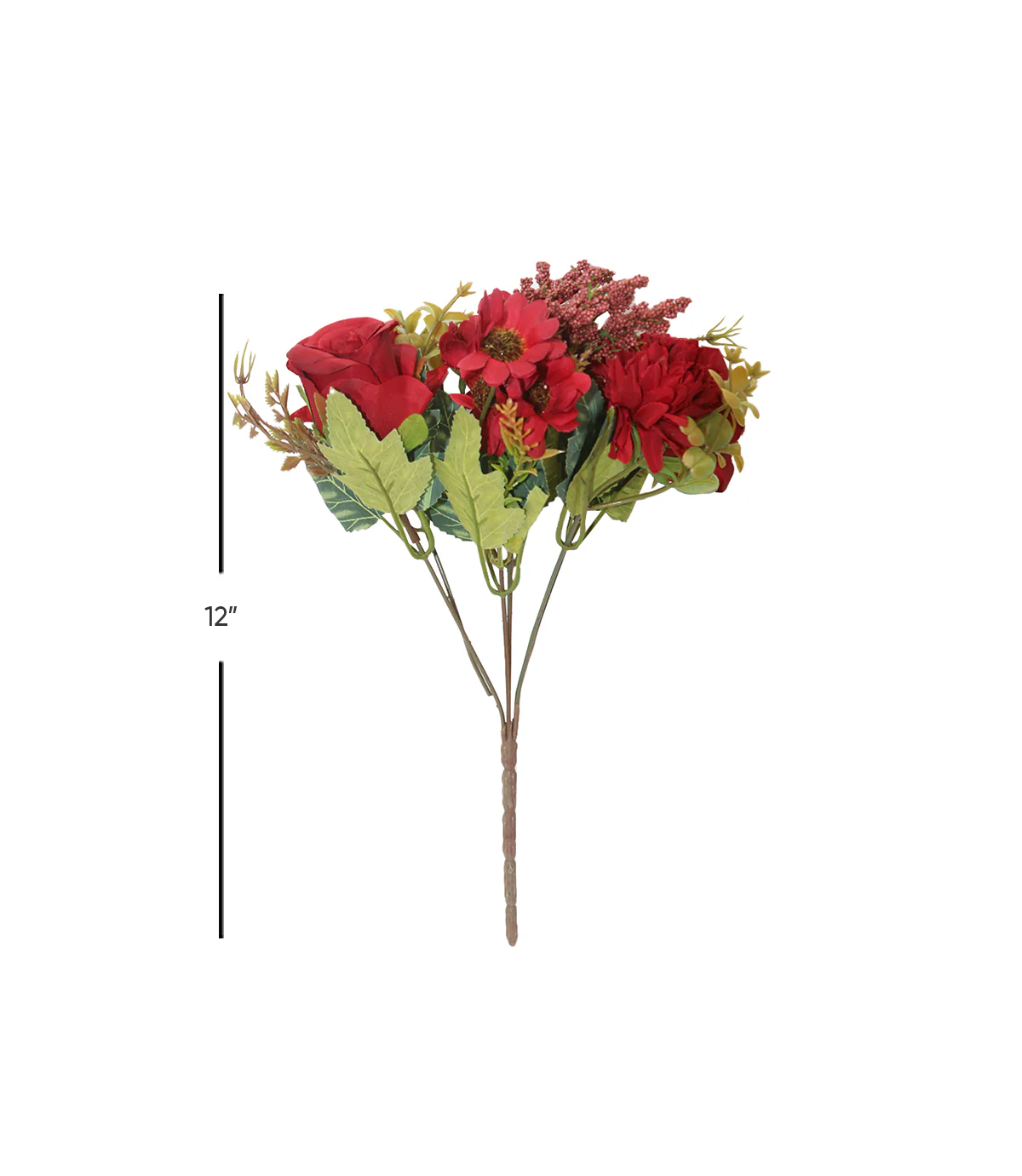 red mix flower bunch 12'' china 876-46 - Image 2