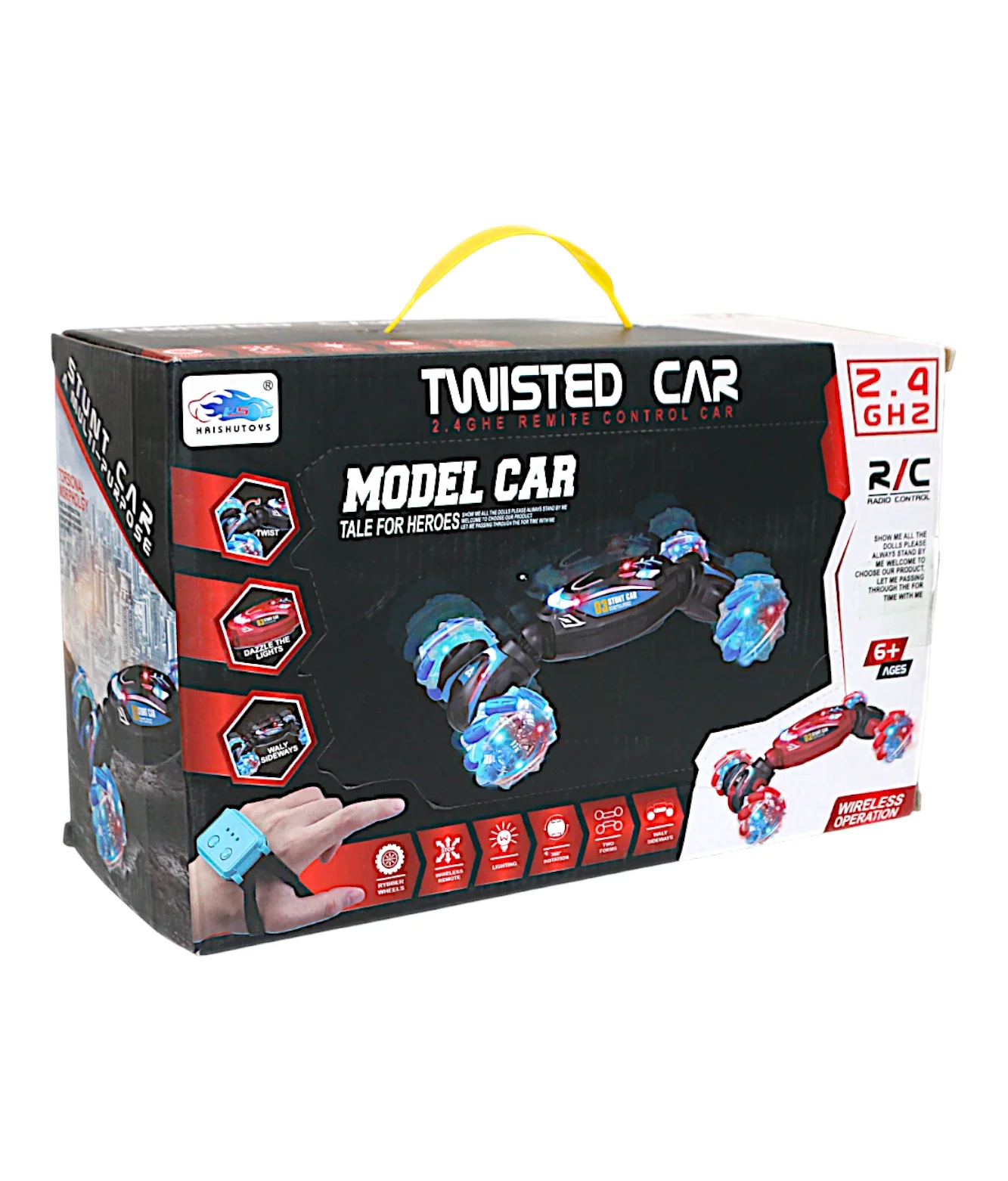 remote control twisted car with watch 2.4ghz 360 chargeable - Image 2