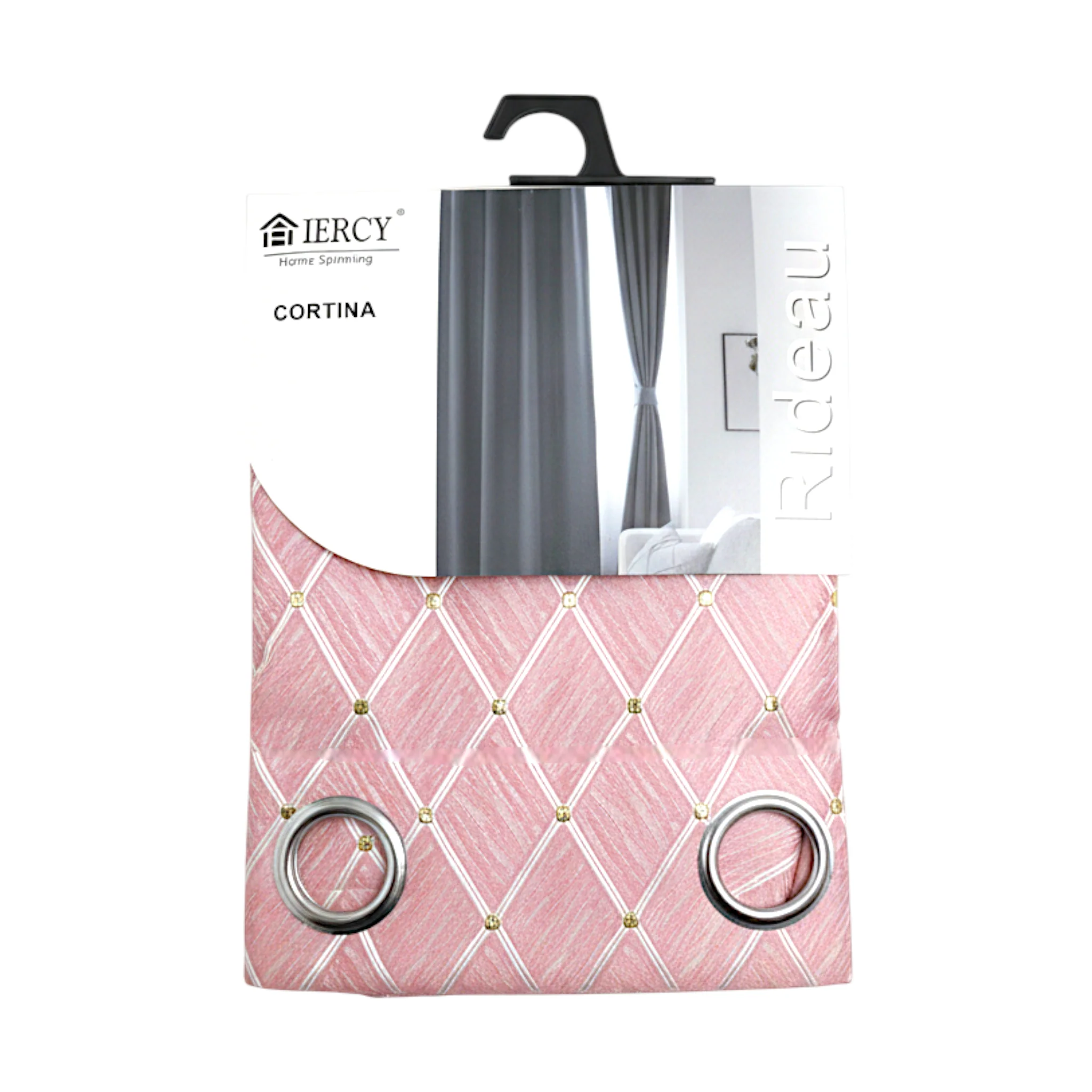 room curtain 140x240 pink china 1648-22 - Image 2