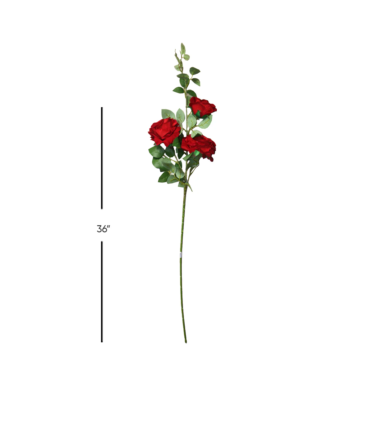 rose flower red branch 36'' china 876-41 - Image 2