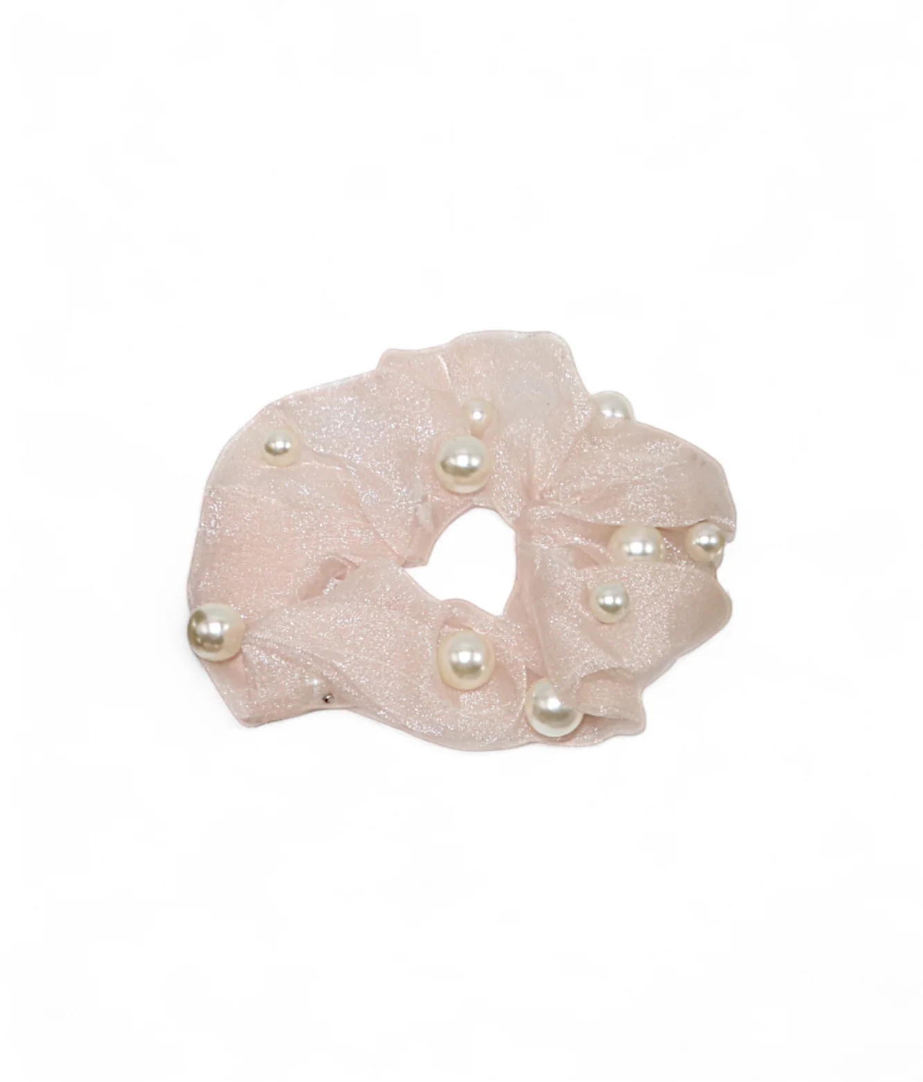 scrunchies mix color with pearls china - Image 2