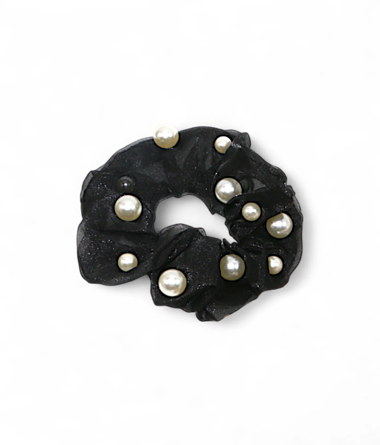 scrunchies mix color with pearls china - Image 4