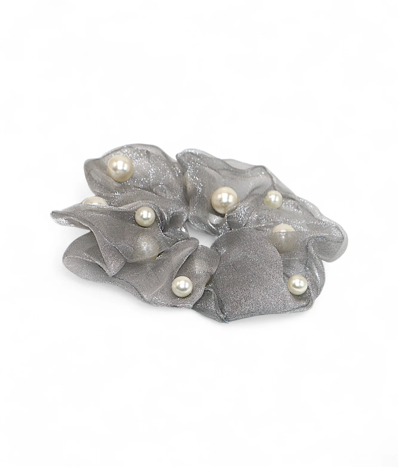 scrunchies mix color with pearls china - Image 5