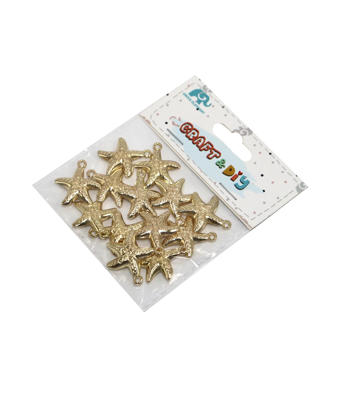 sea star pendant 12pc for craft use 7876 - Image 2