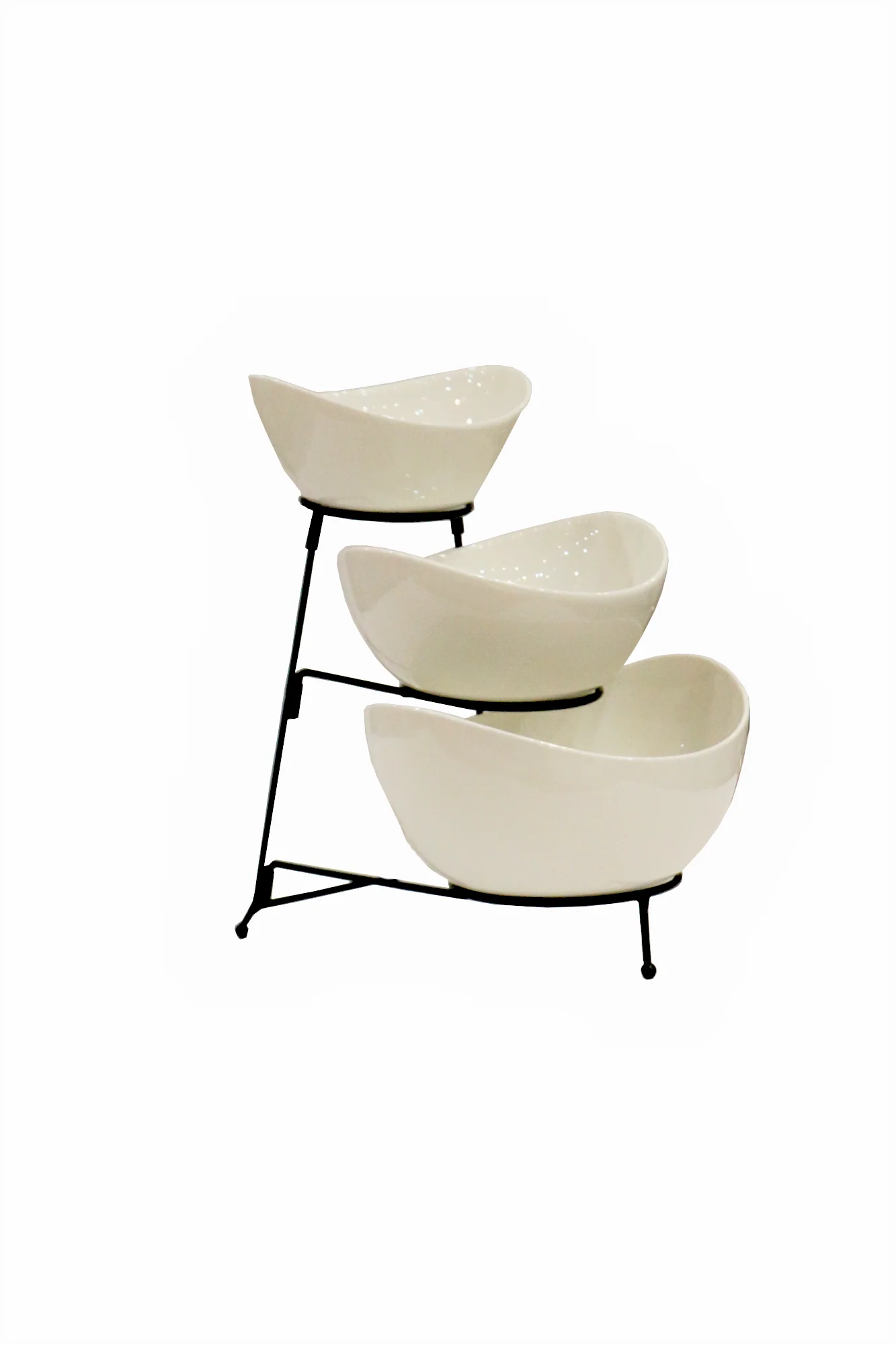 ceramic serving bowl 3tier china br0105 - Image 2