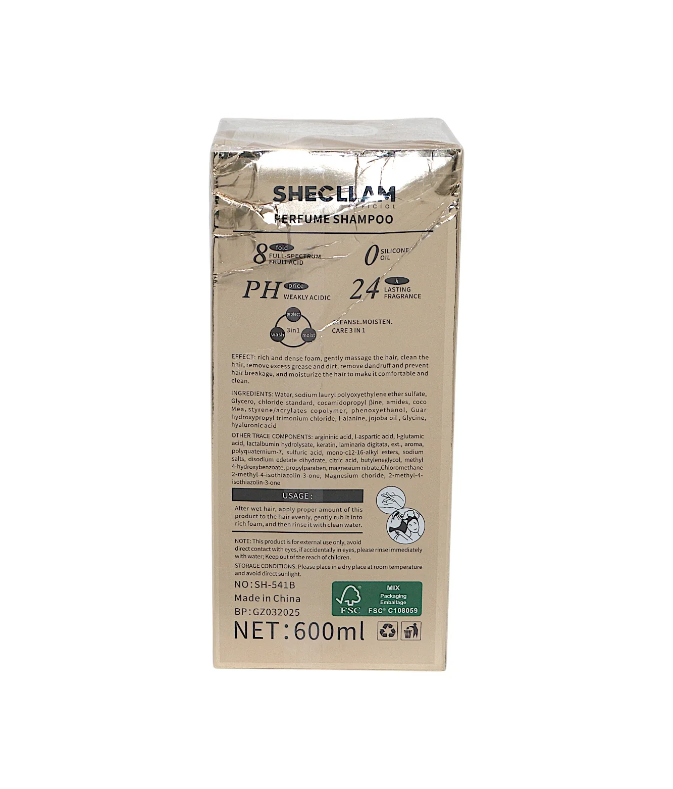 shecllam shampoo citurs aroma 600ml china sh-541b - Image 2