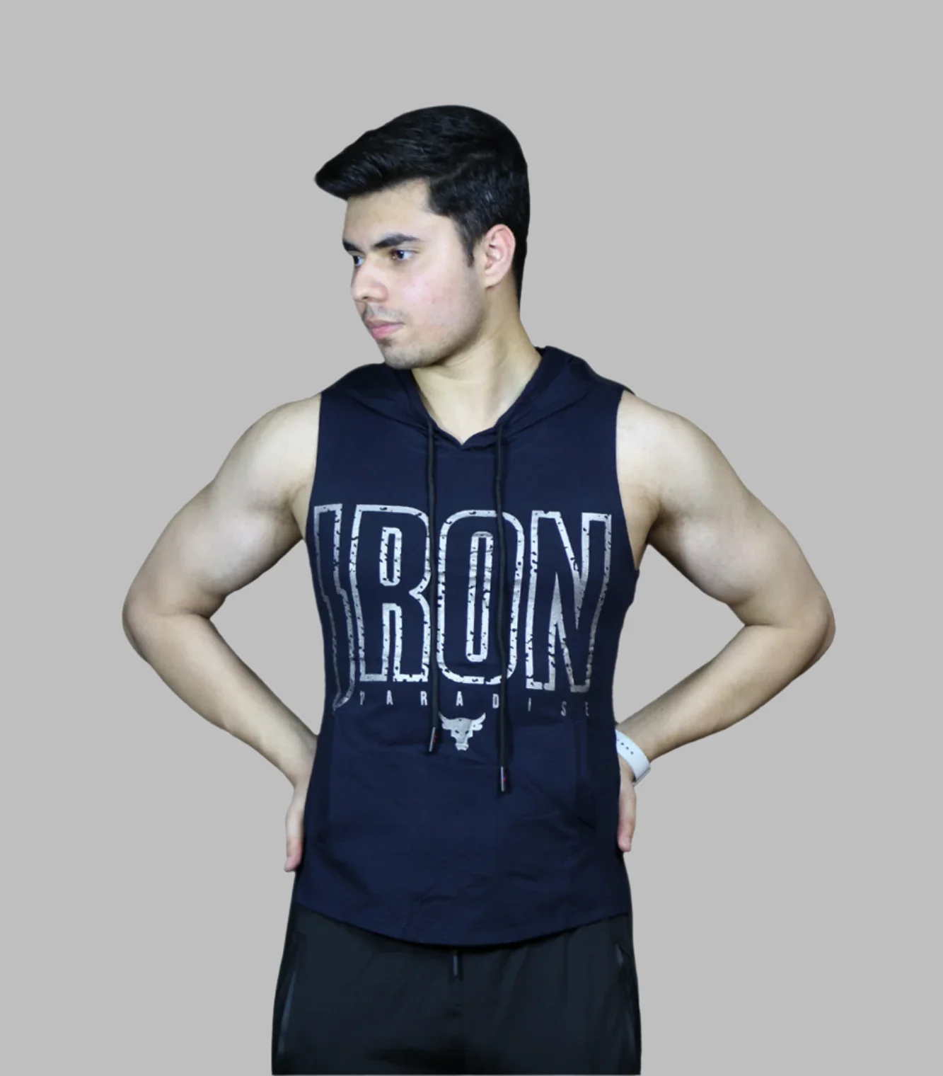 shirt sleeveless hoody dark blue py 24 - Image 2
