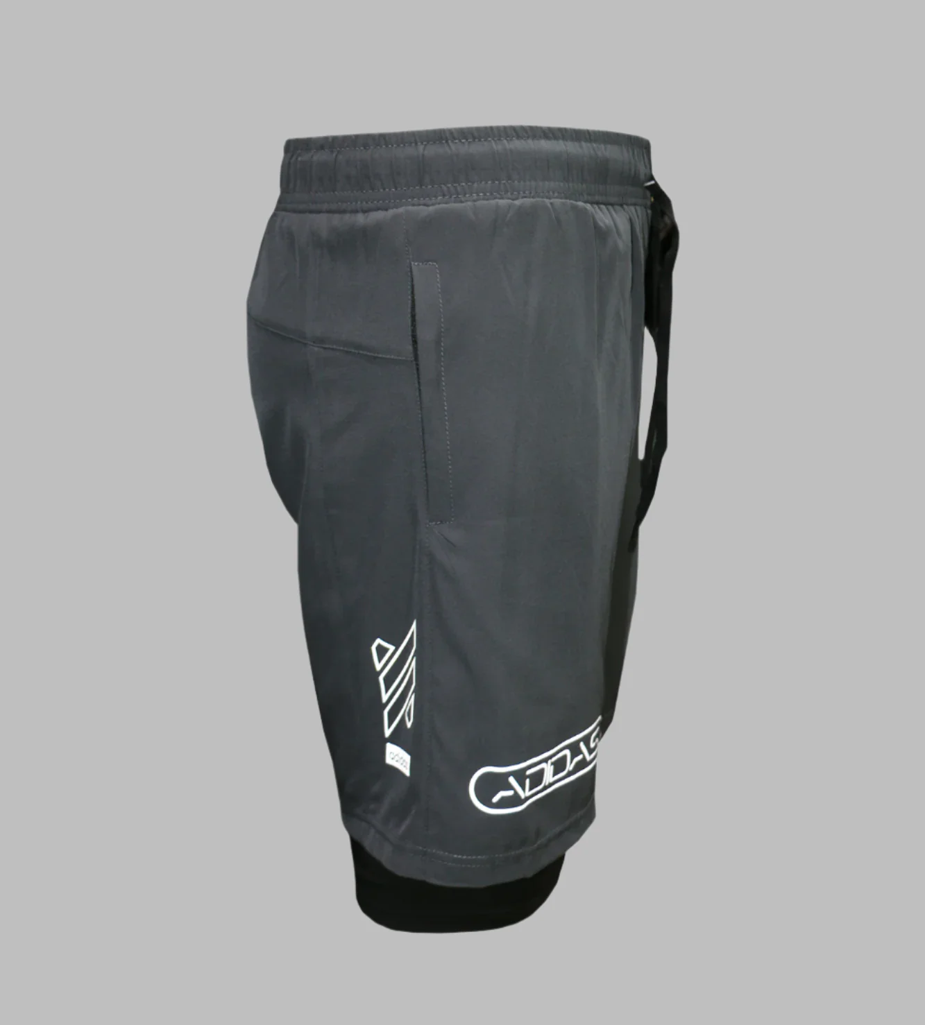 shorts adidas 2 in 1 grey ad251 - Image 2