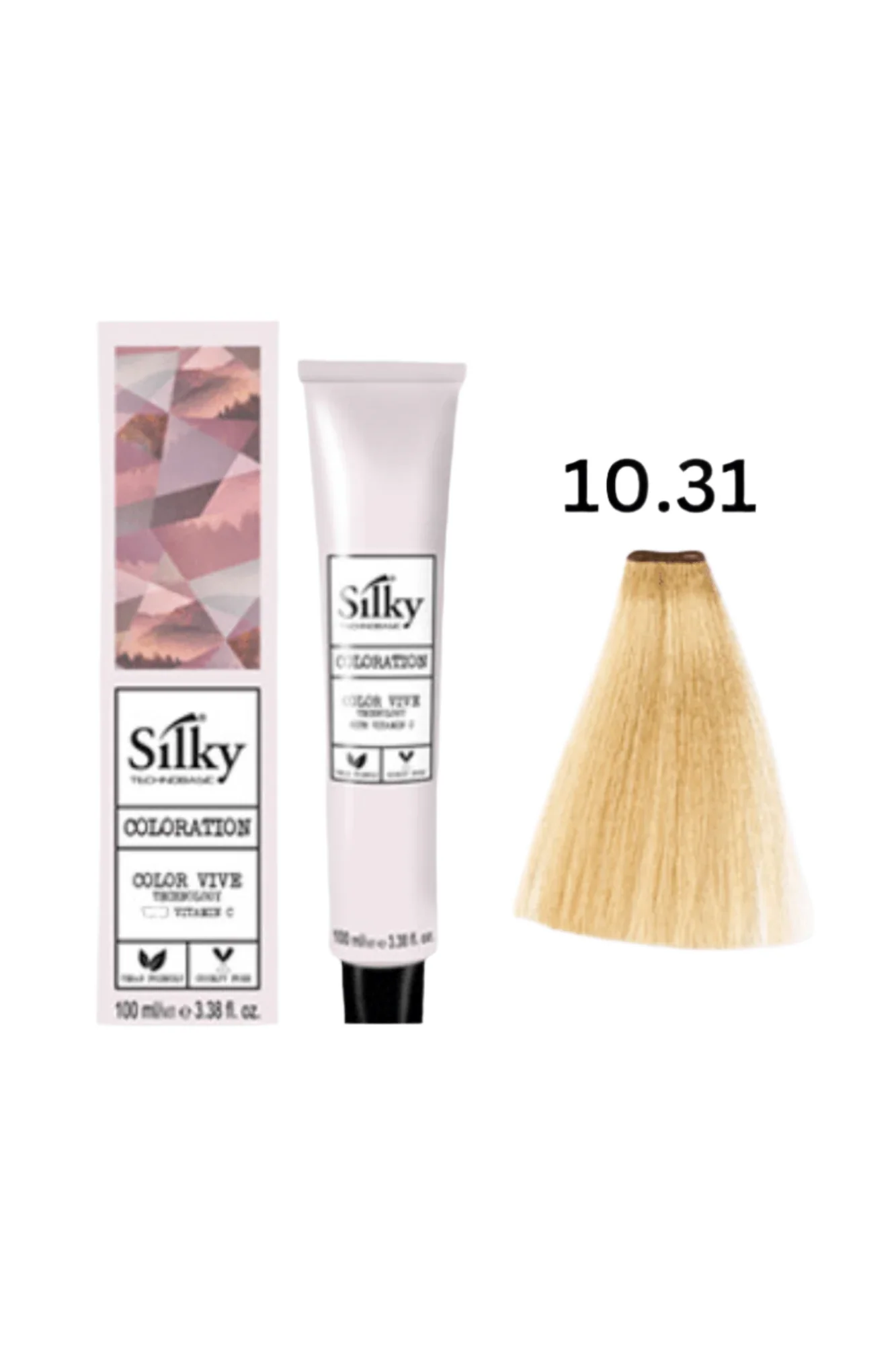silky hair color 10.31 100ml - Image 2