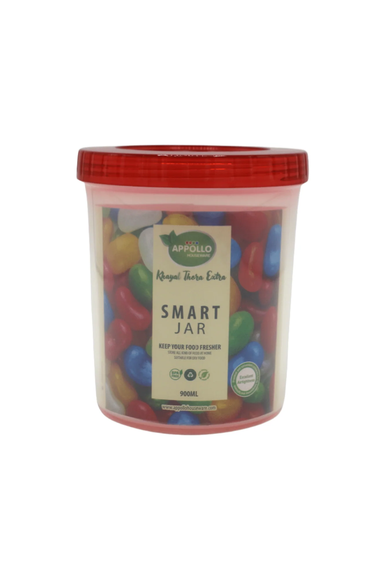 plastic smart jar large 900ml pak