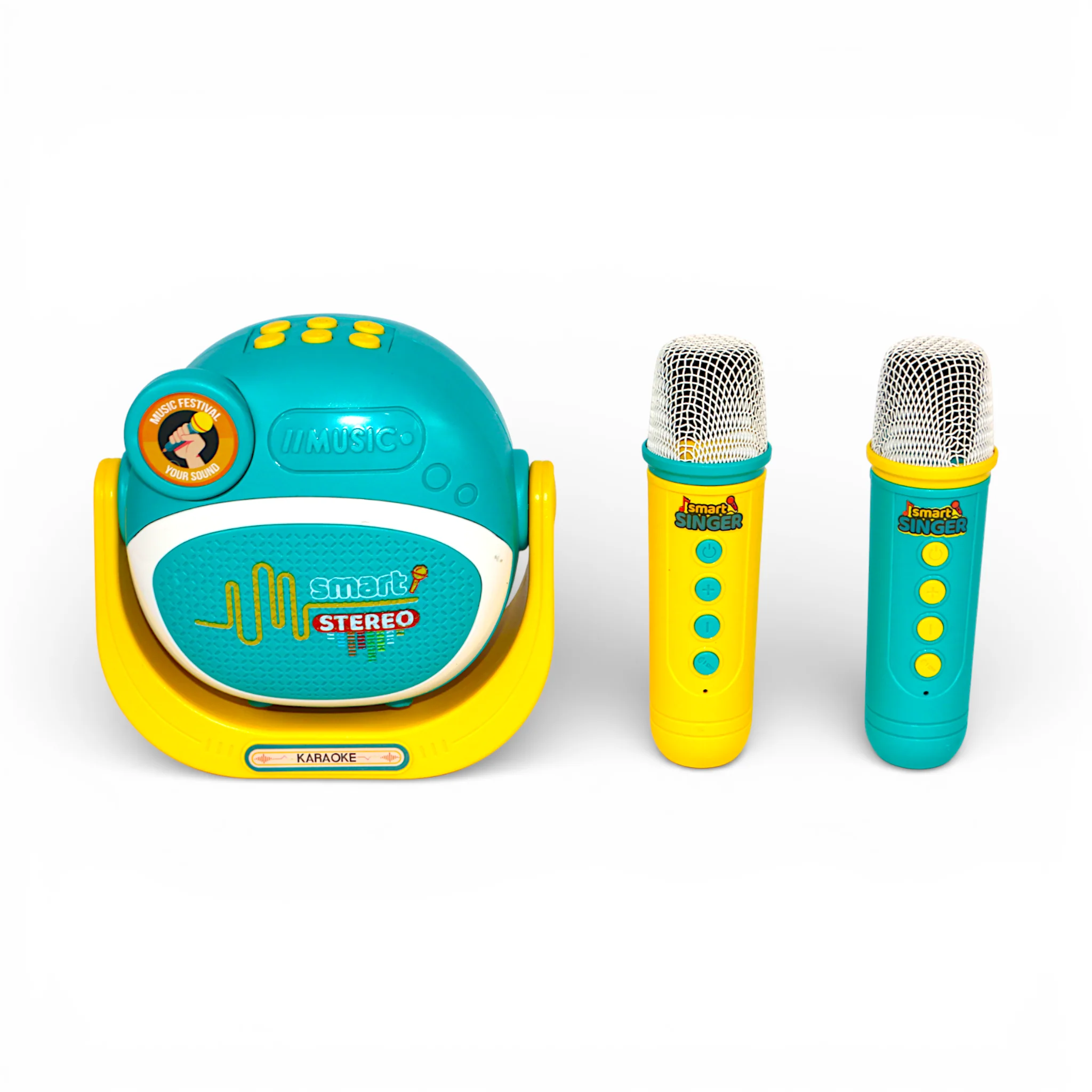 smart singer speaker with dual microphone set china